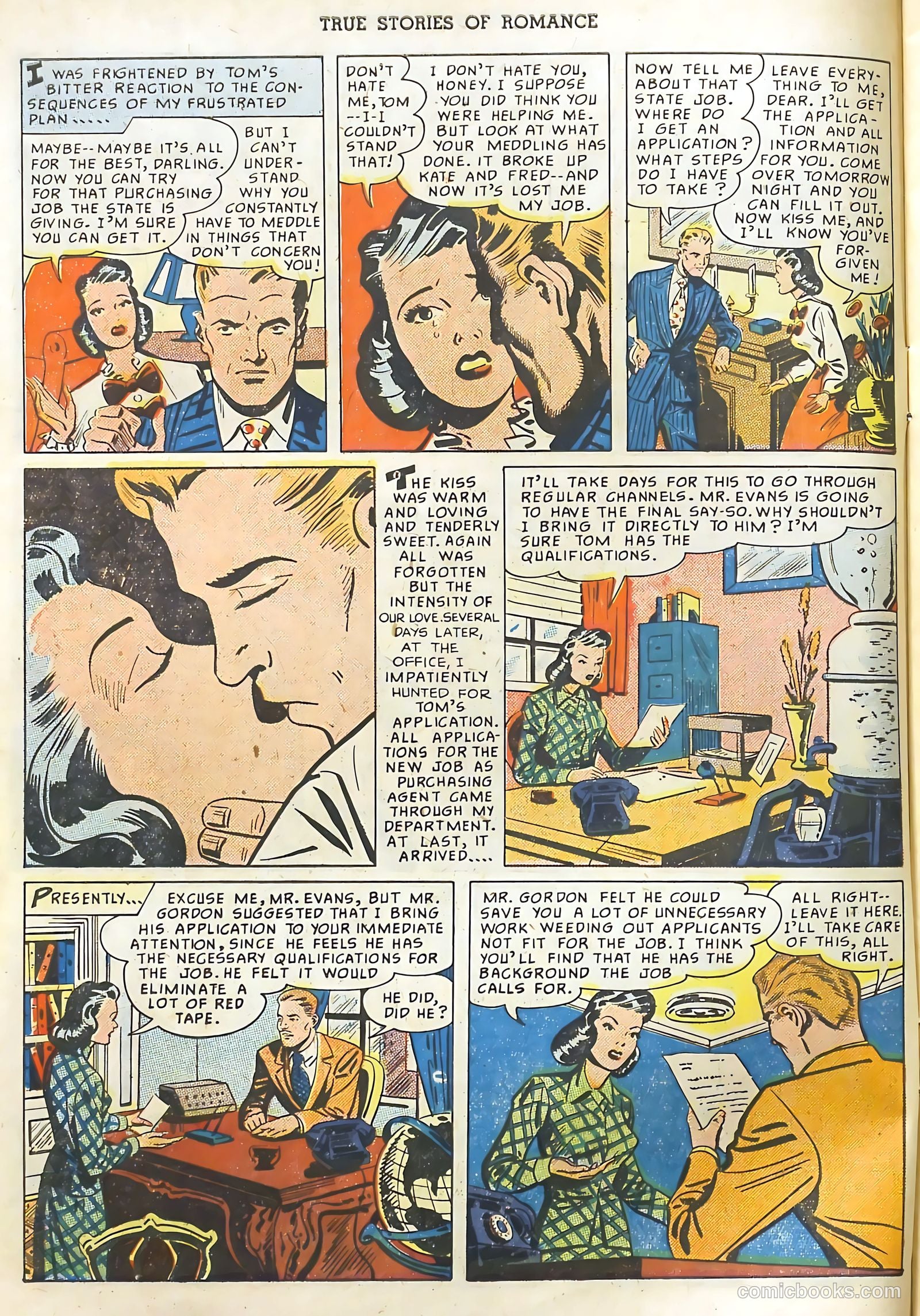 True Stories of Romance #2 (1950) — page 10 of 36