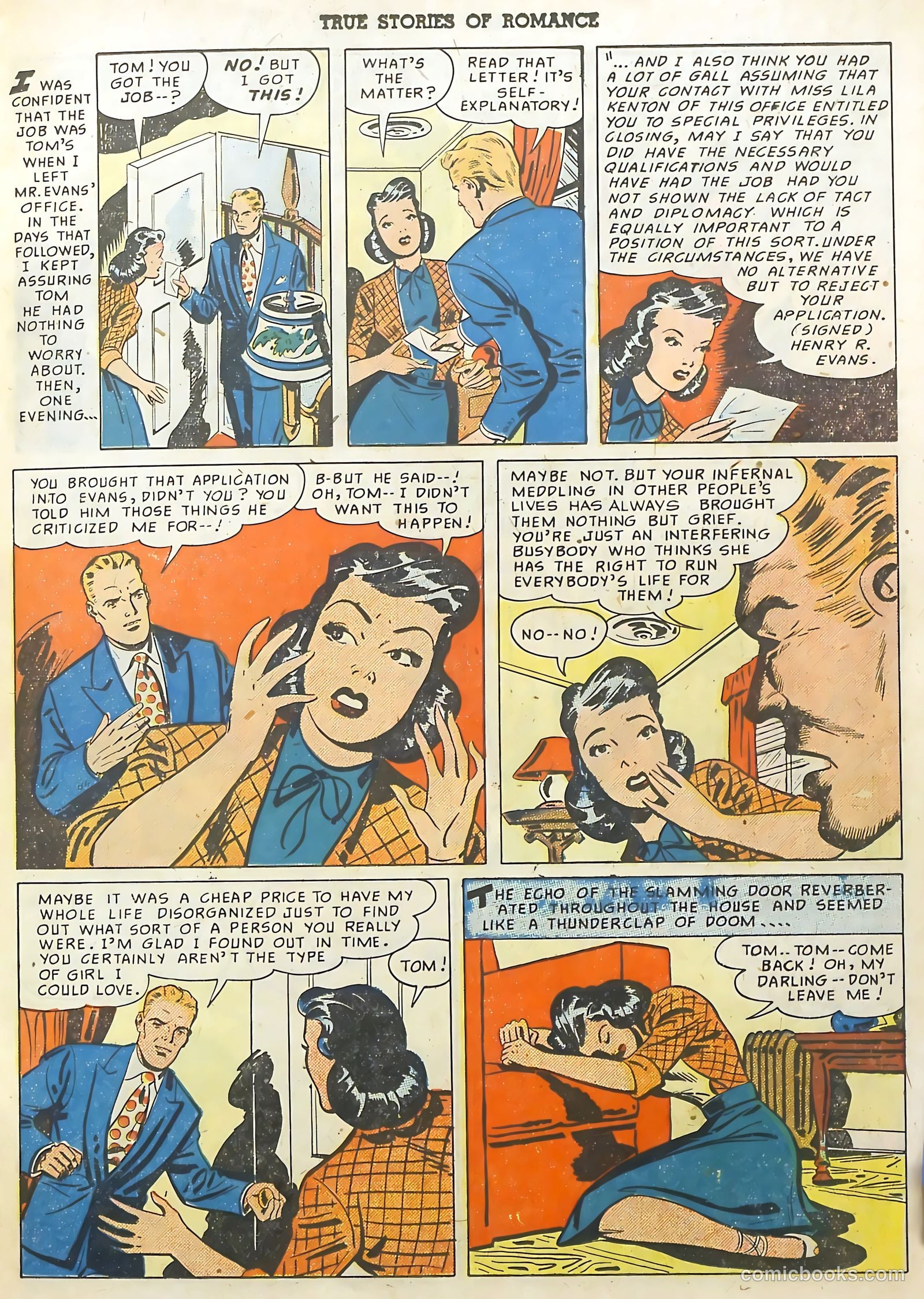 True Stories of Romance #2 (1950) — page 11 of 36
