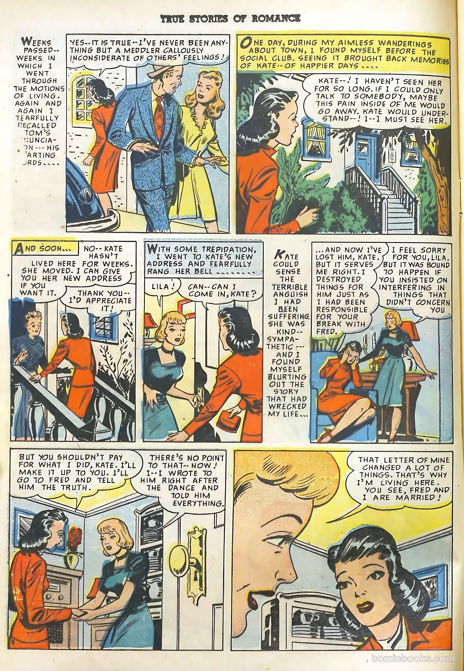 True Stories of Romance #2 (1950) — page 12 of 36