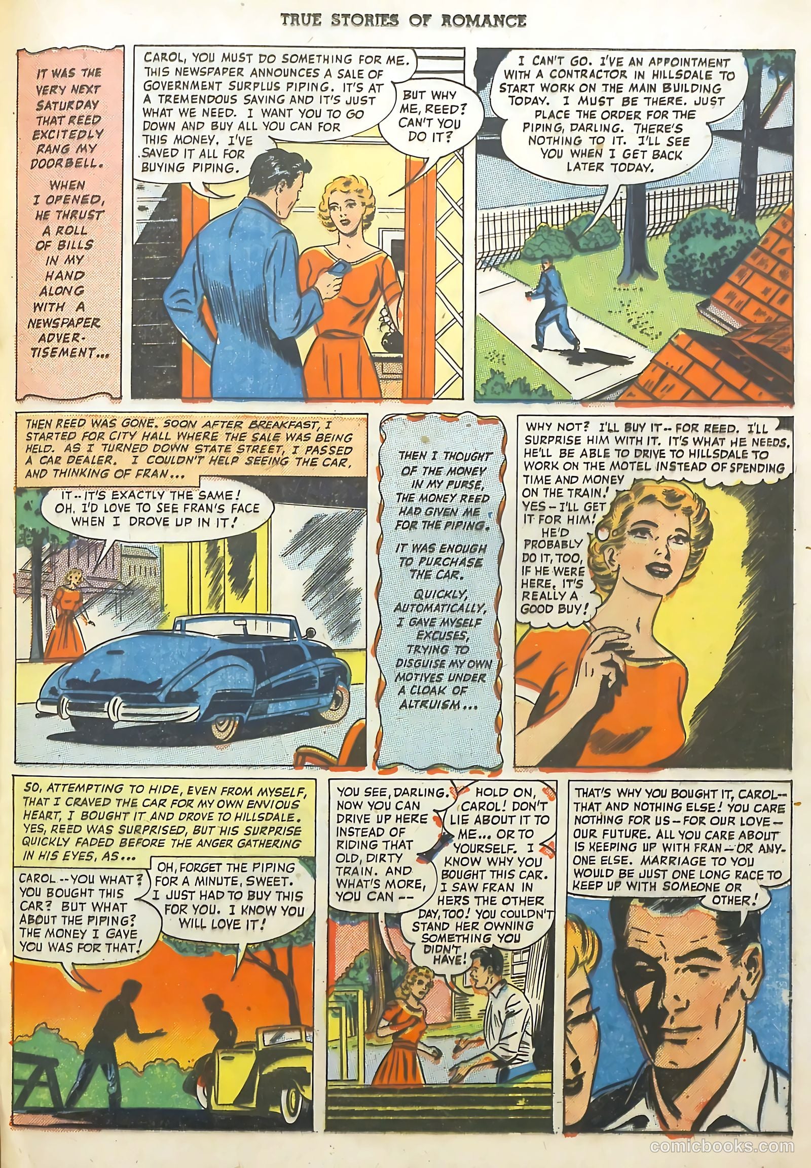 True Stories of Romance #2 (1950) — page 21 of 36
