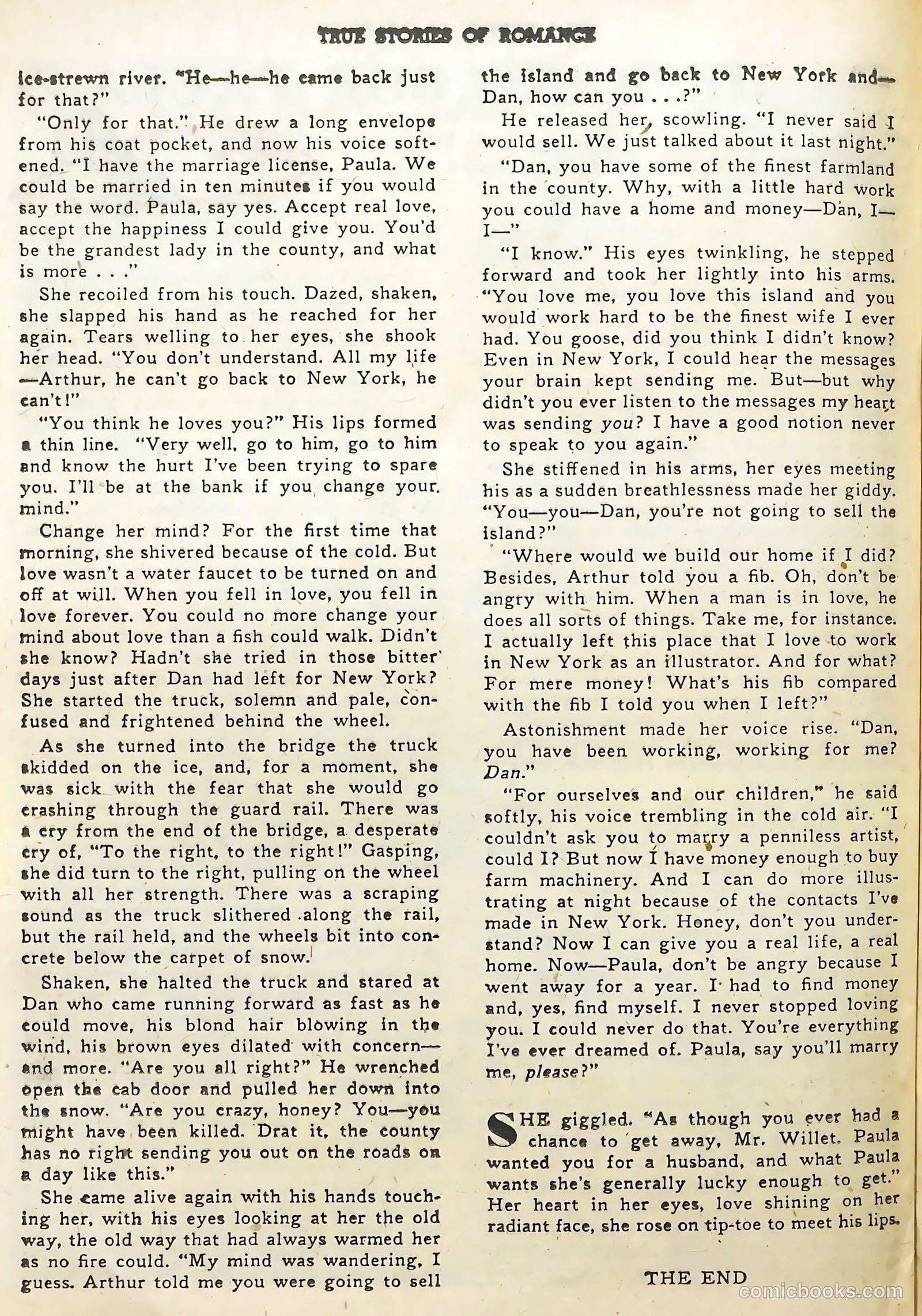 True Stories of Romance #2 (1950) — page 24 of 36
