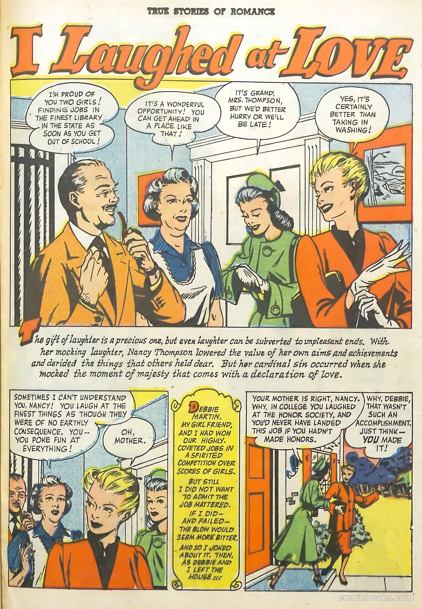 True Stories of Romance #2 (1950) — page 25 of 36