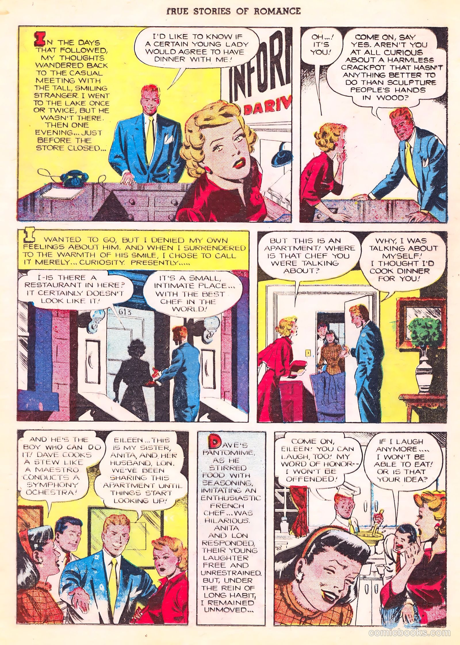 True Stories of Romance #3 (1950) — page 4 of 34