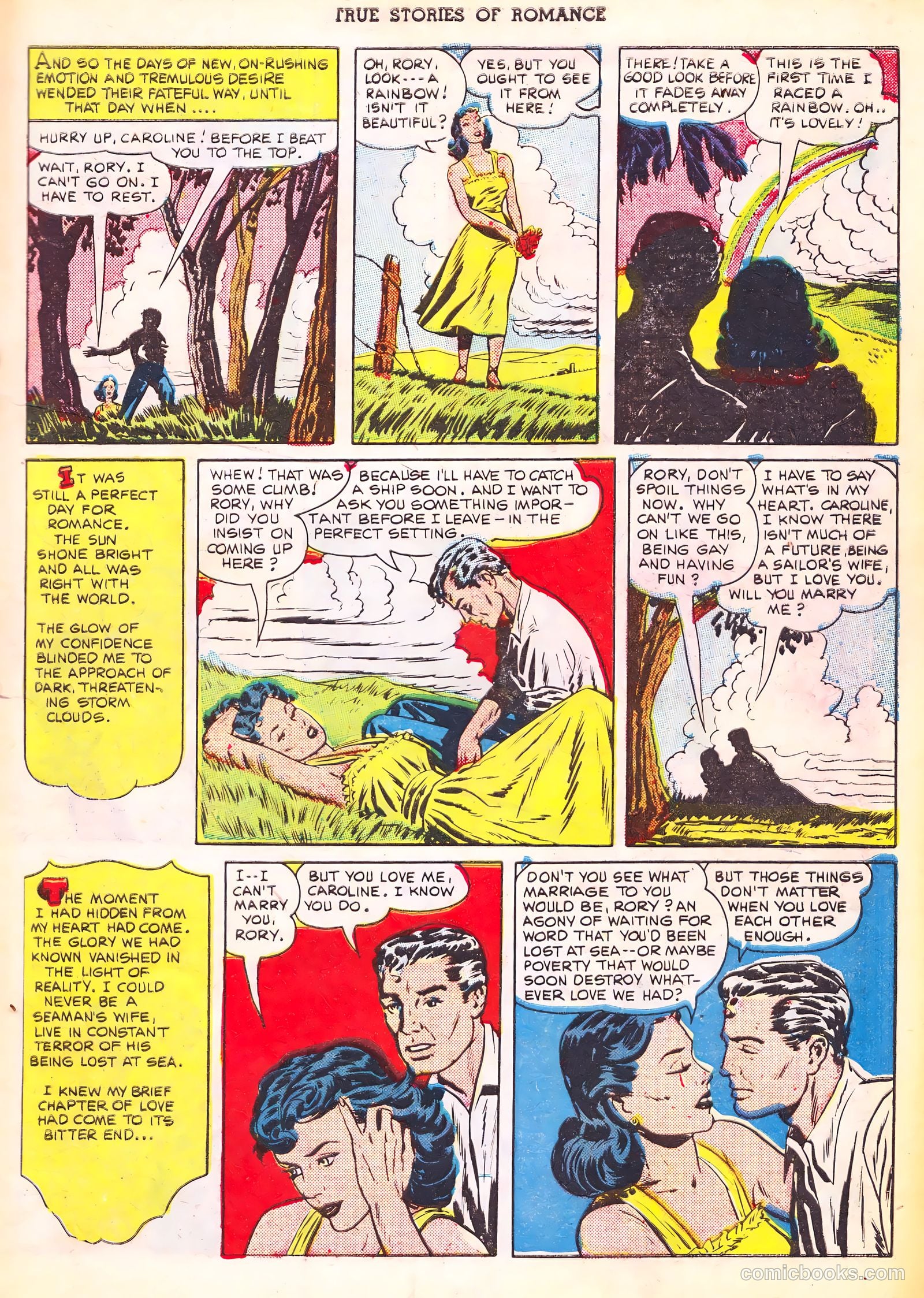 True Stories of Romance #3 (1950) — page 18 of 34