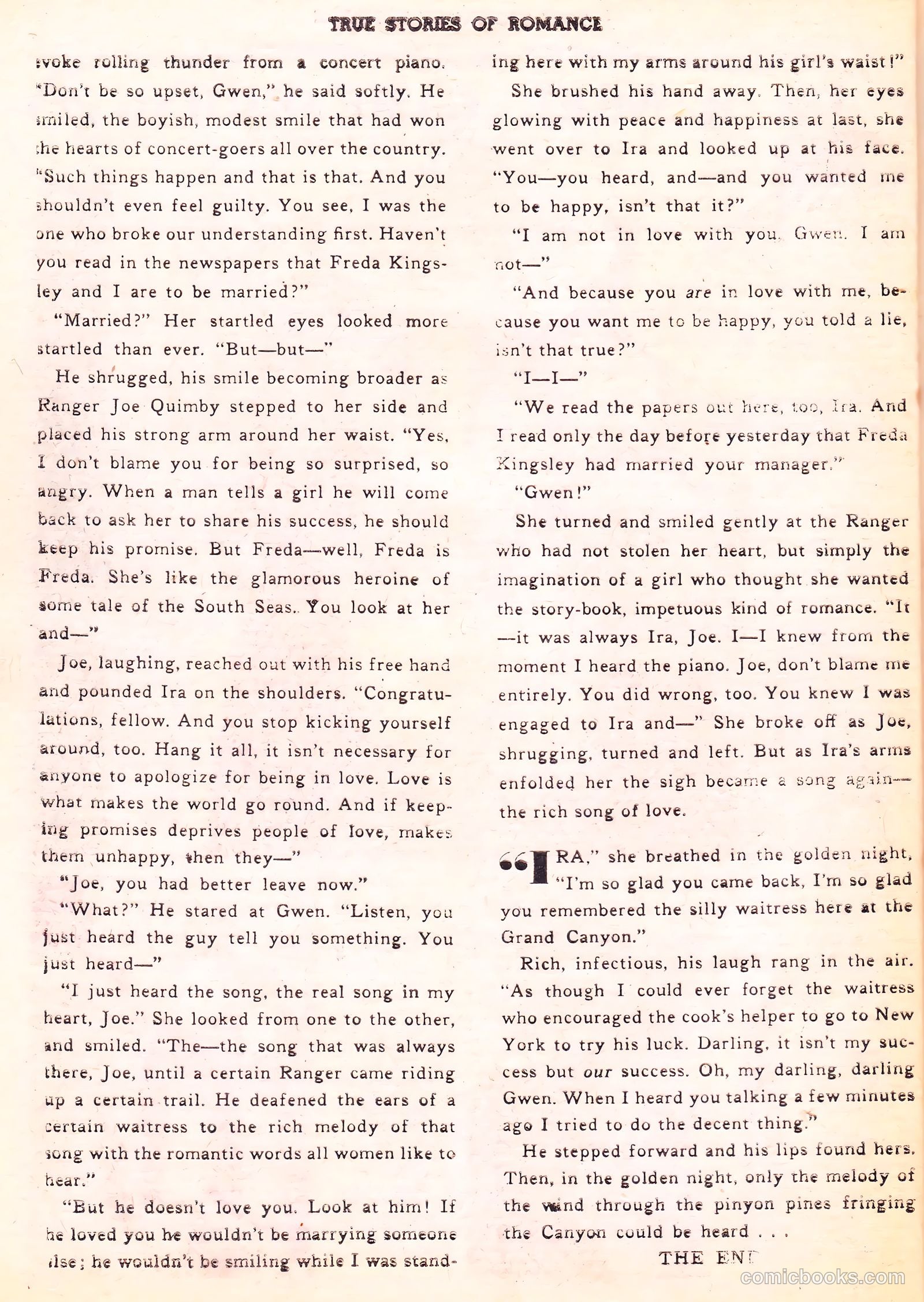 True Stories of Romance #3 (1950) — page 23 of 34