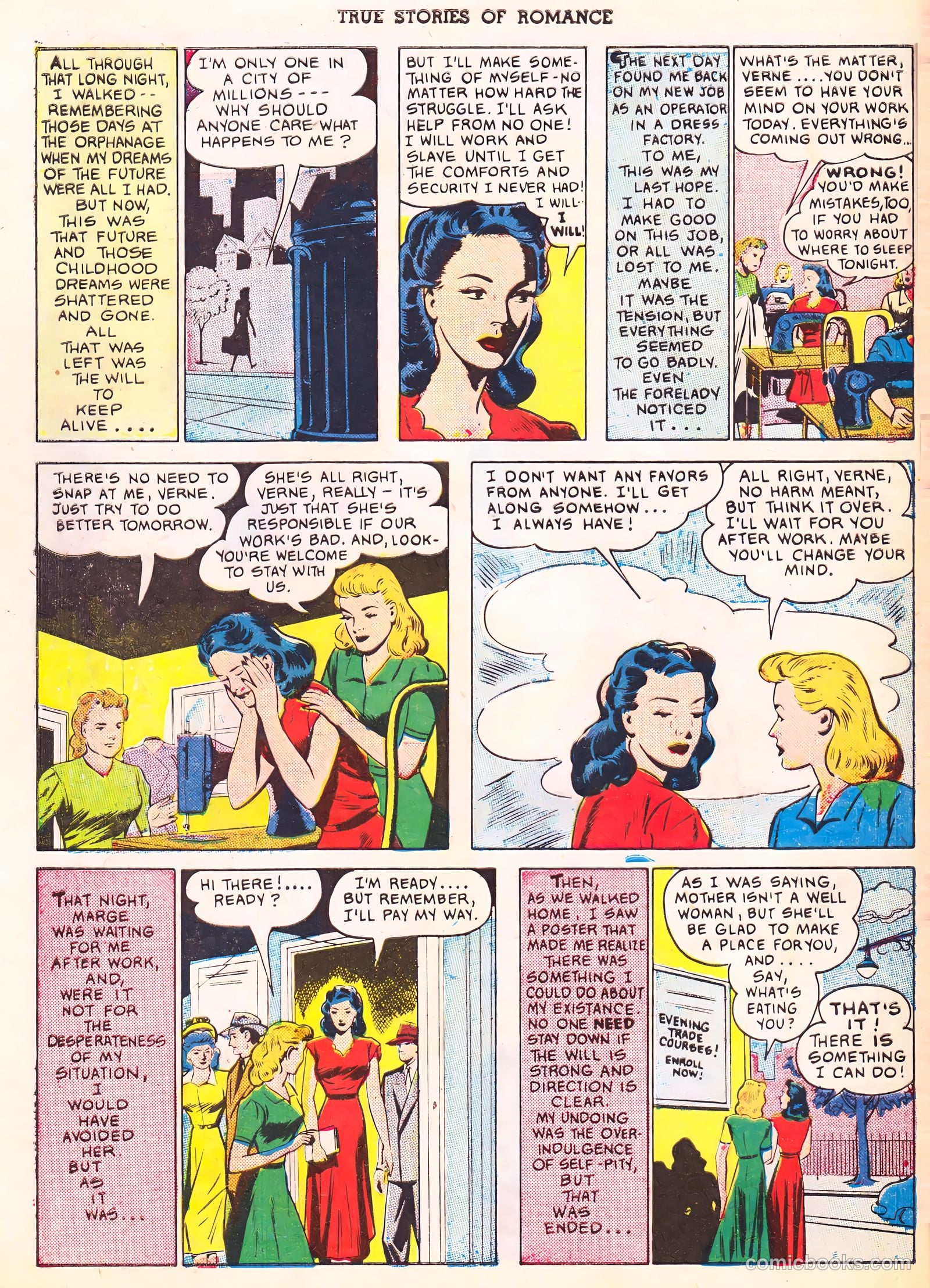 True Stories of Romance #3 (1950) — page 25 of 34