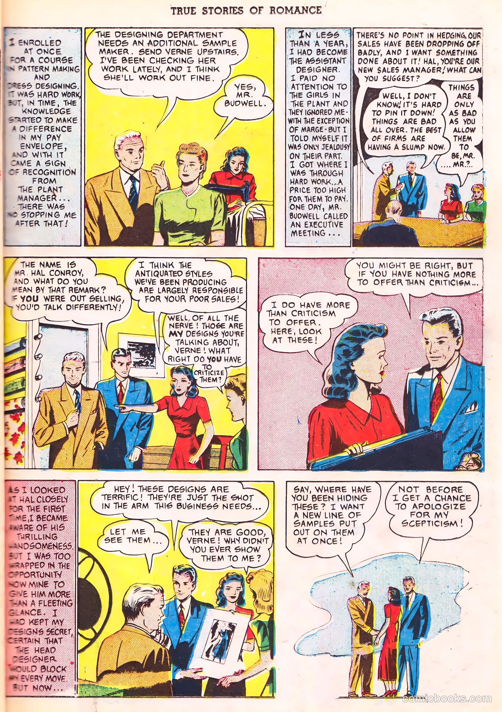 True Stories of Romance #3 (1950) — page 26 of 34