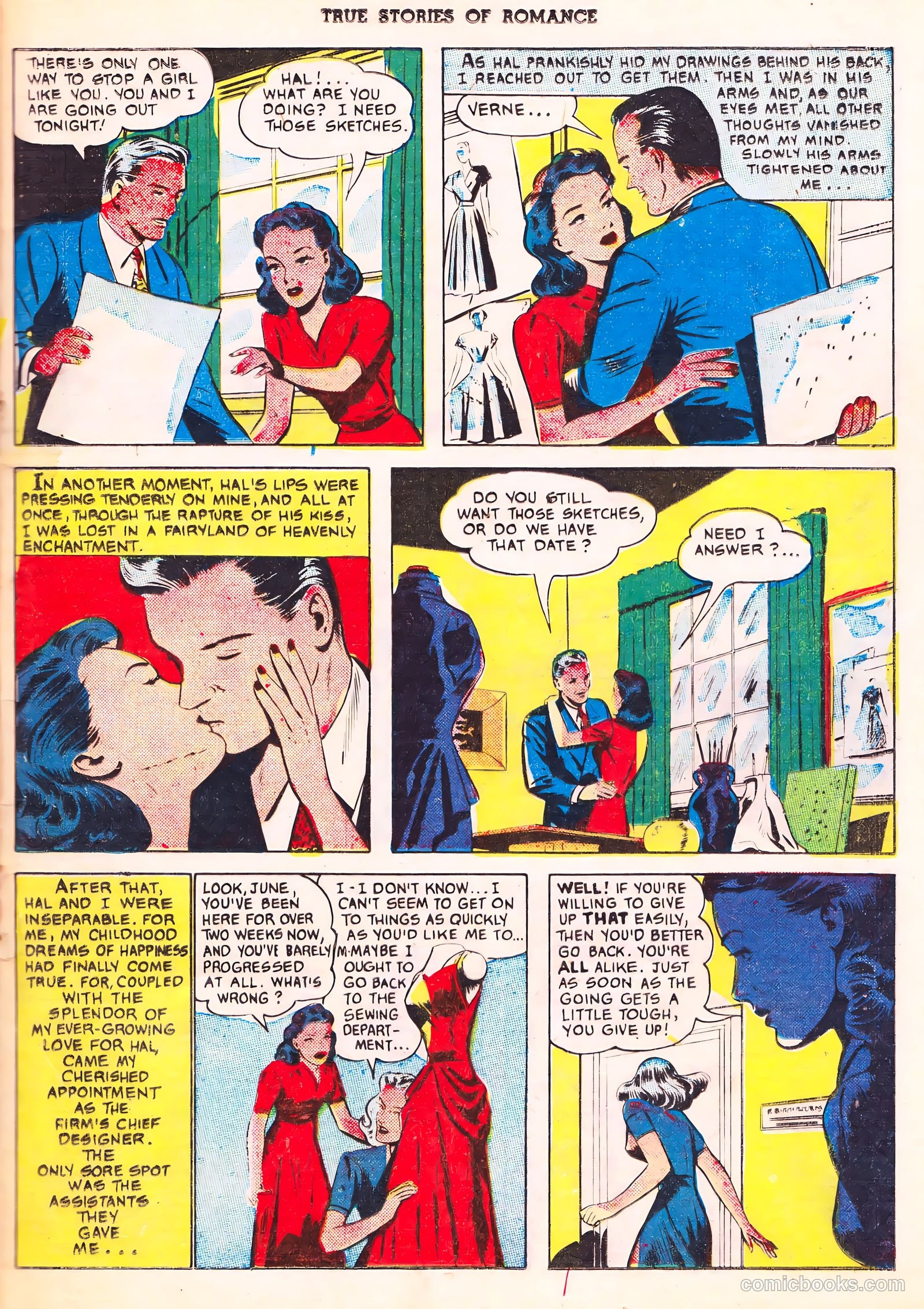 True Stories of Romance #3 (1950) — page 28 of 34