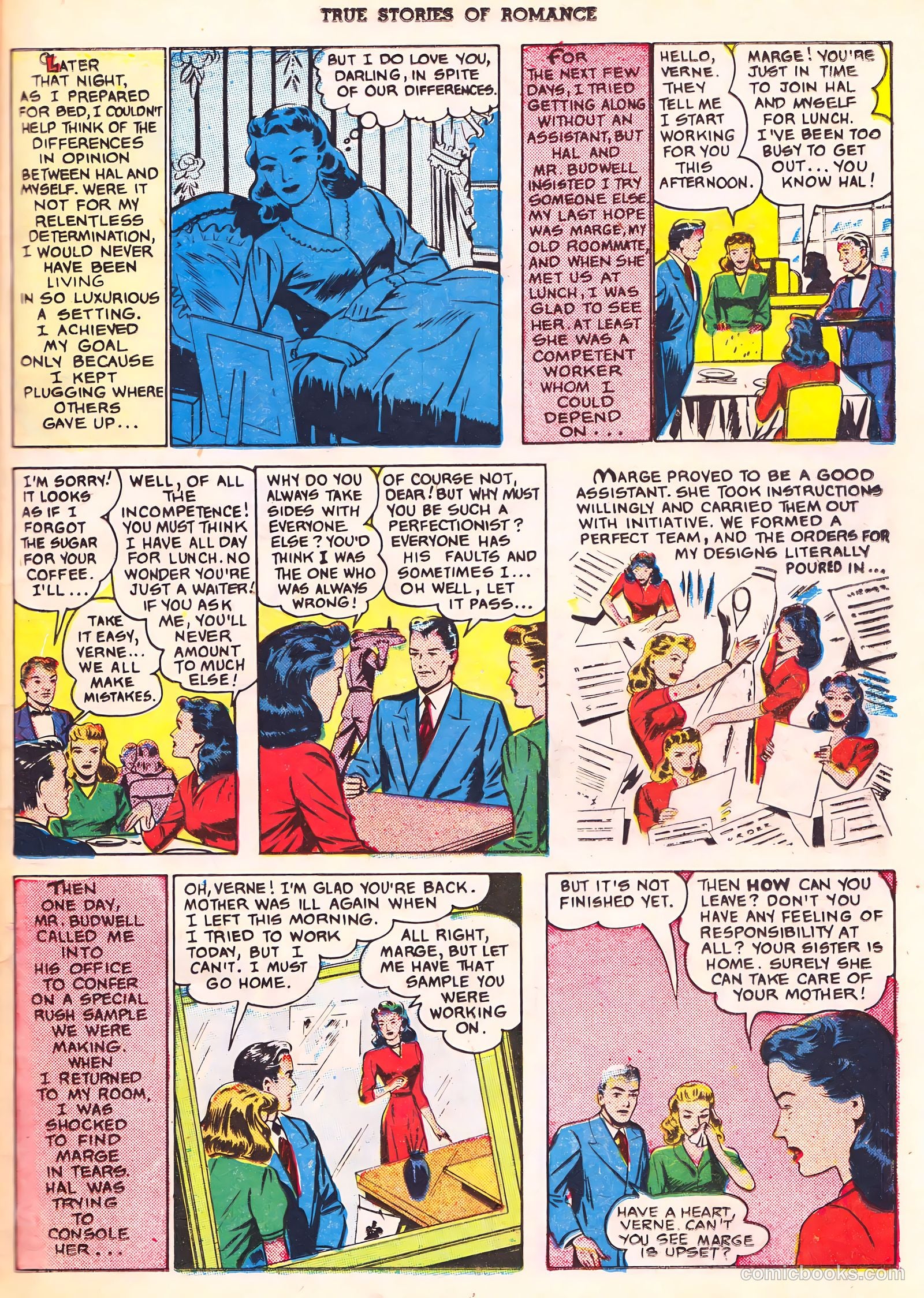 True Stories of Romance #3 (1950) — page 30 of 34