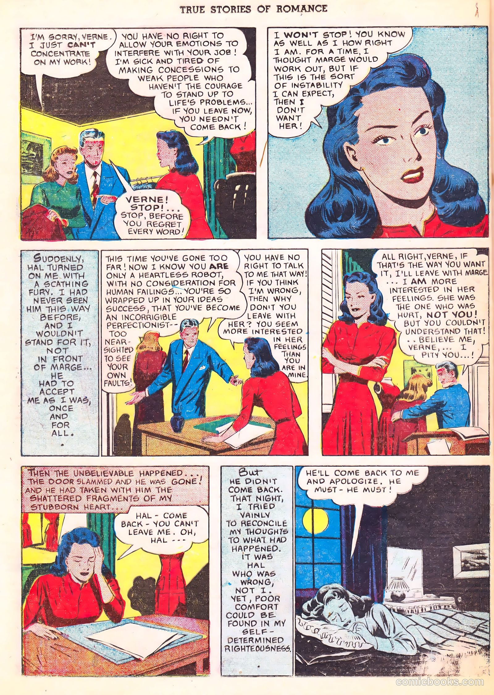 True Stories of Romance #3 (1950) — page 31 of 34