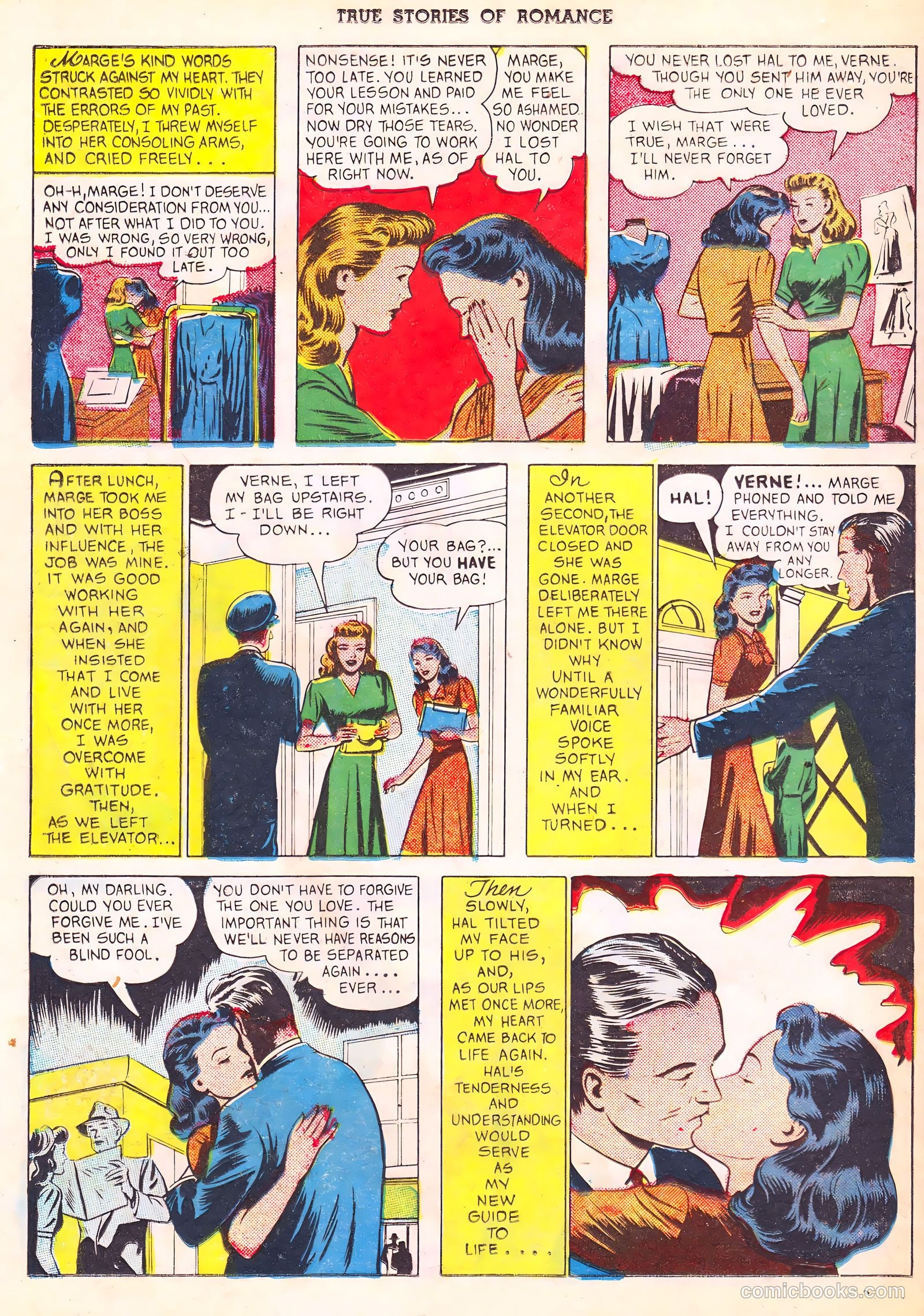 True Stories of Romance #3 (1950) — page 33 of 34