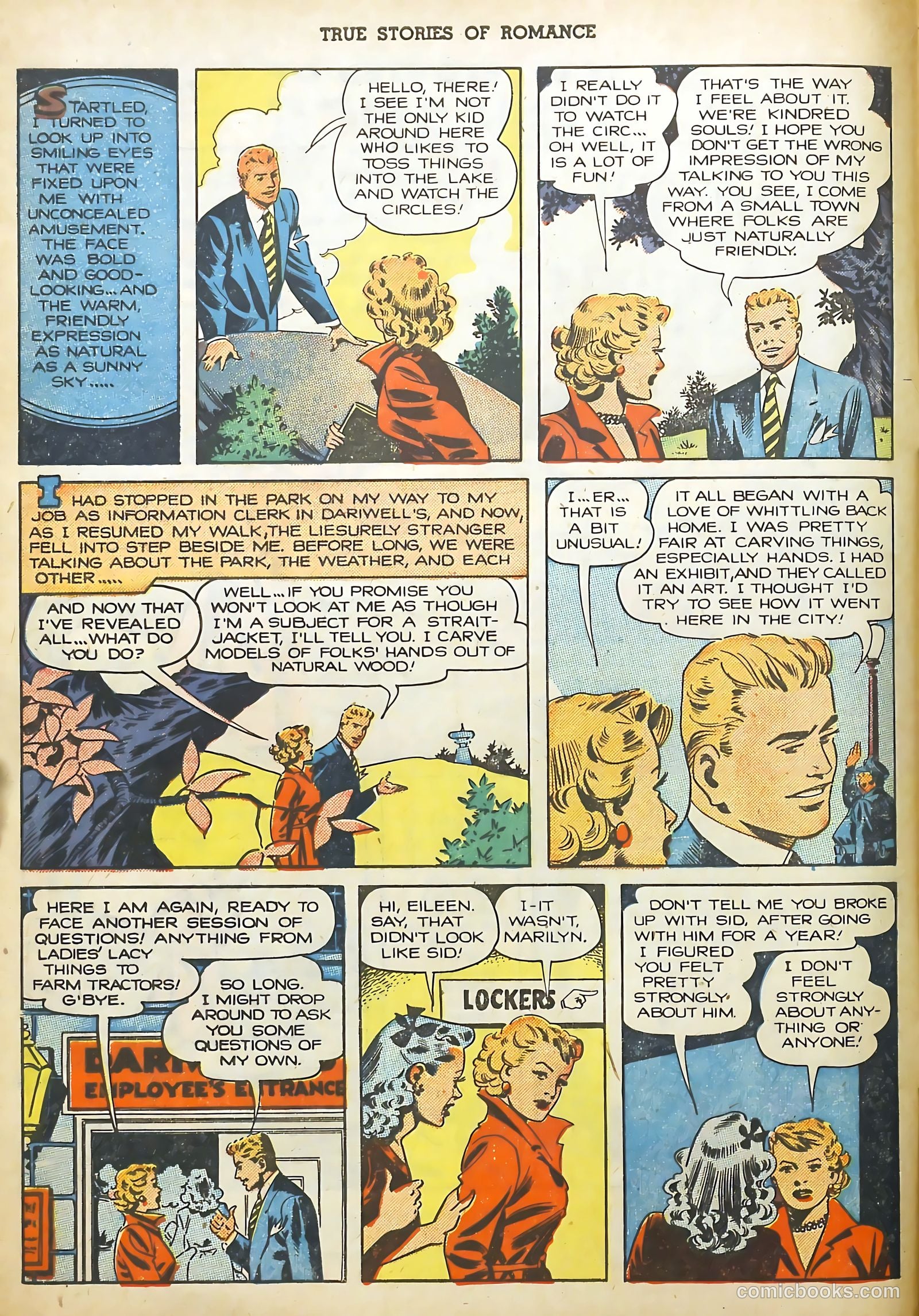 True Stories of Romance #3 (1950) — page 4 of 36