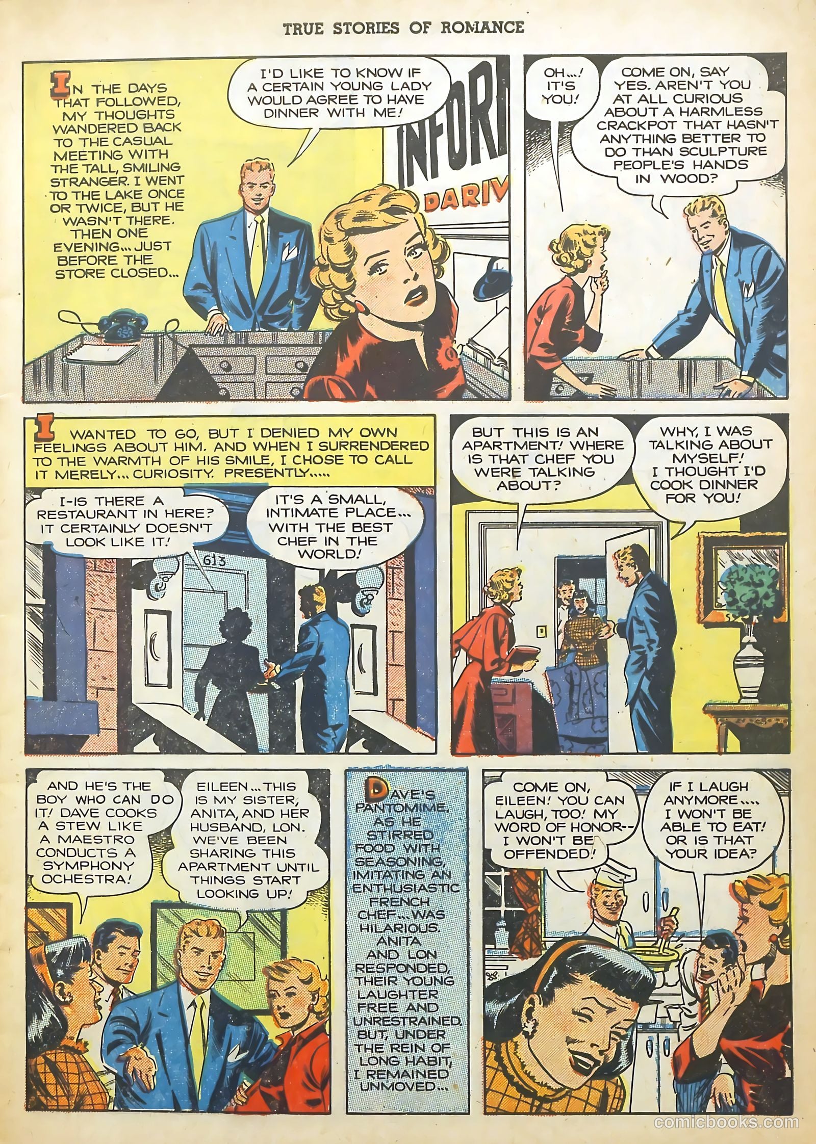 True Stories of Romance #3 (1950) — page 5 of 36
