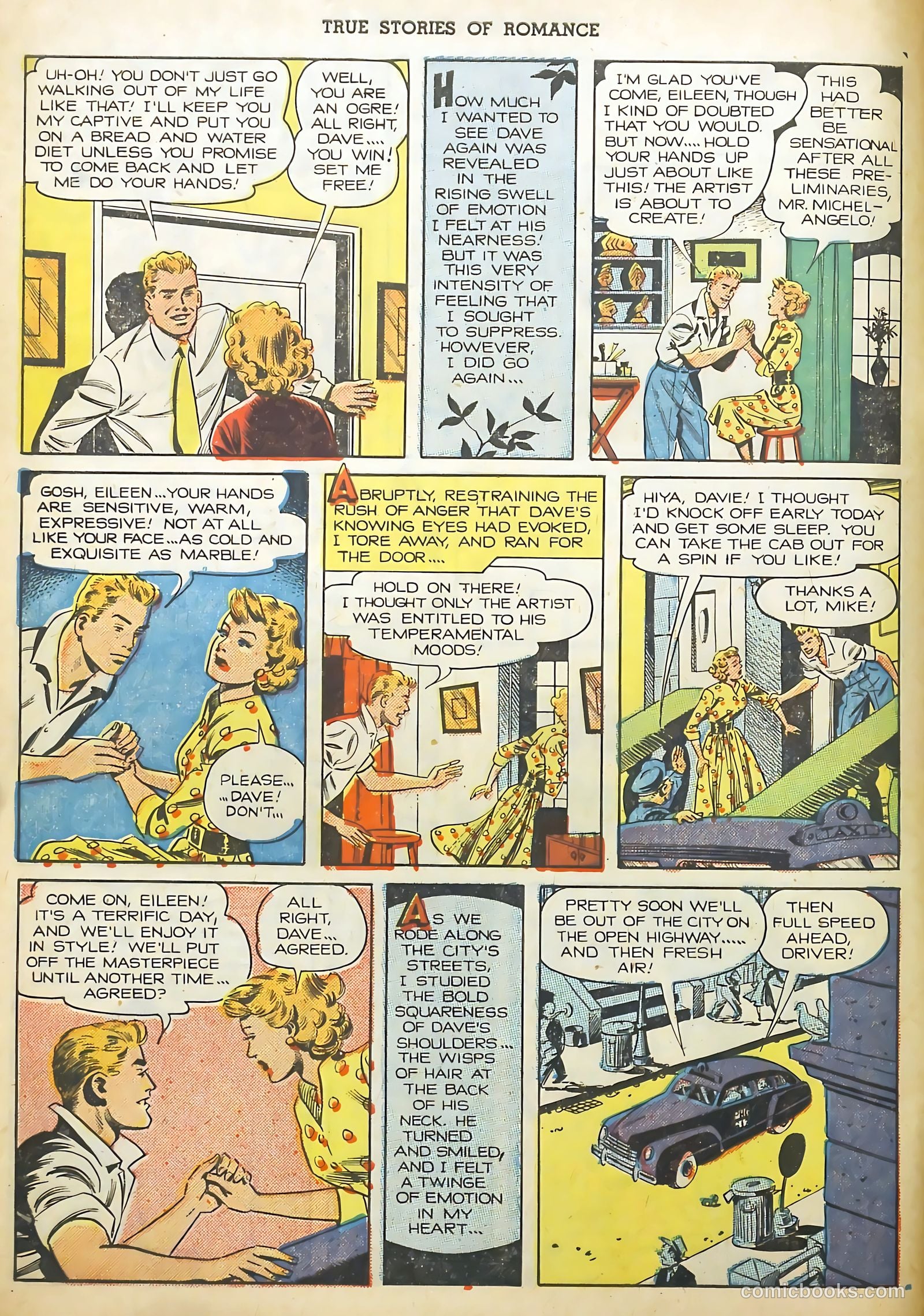 True Stories of Romance #3 (1950) — page 8 of 36