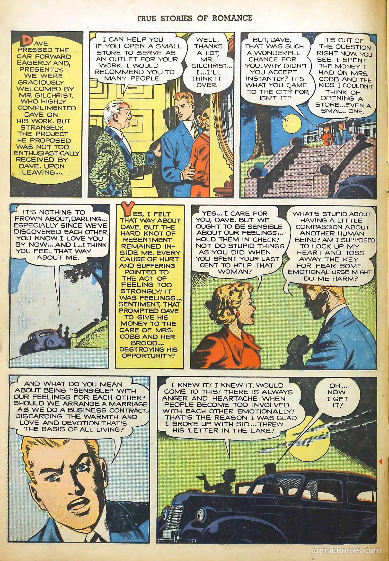 True Stories of Romance #3 (1950) — page 12 of 36
