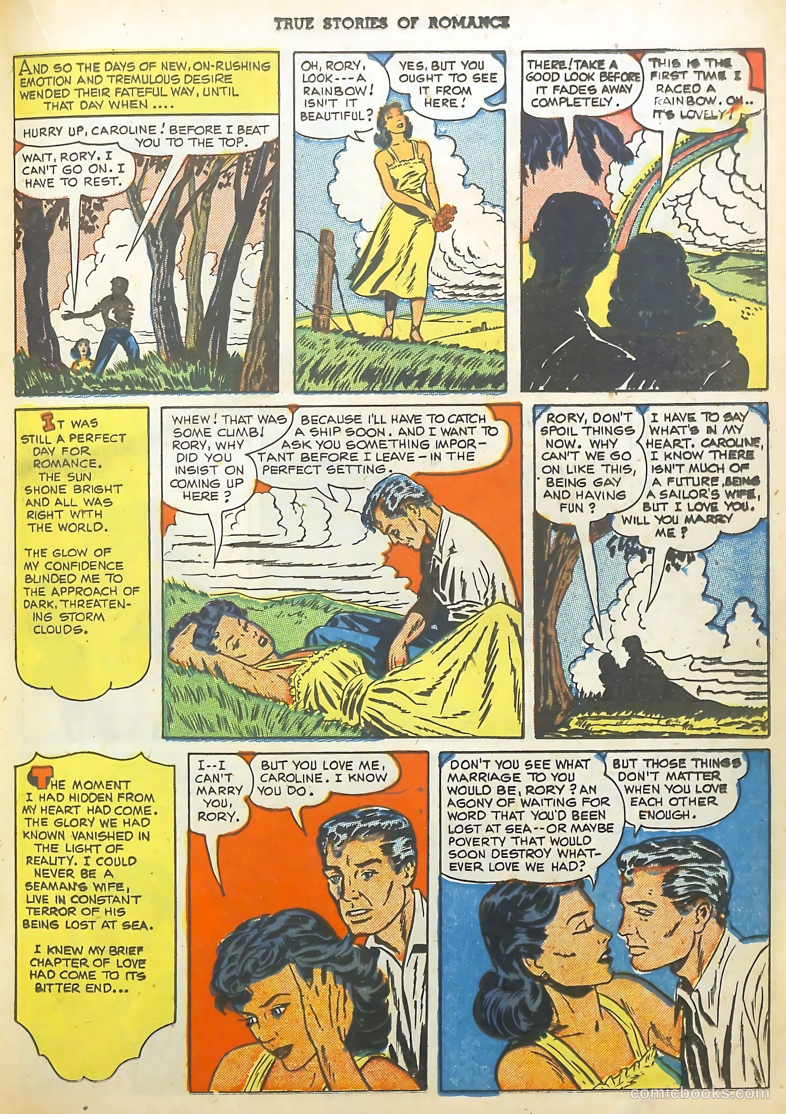 True Stories of Romance #3 (1950) — page 19 of 36