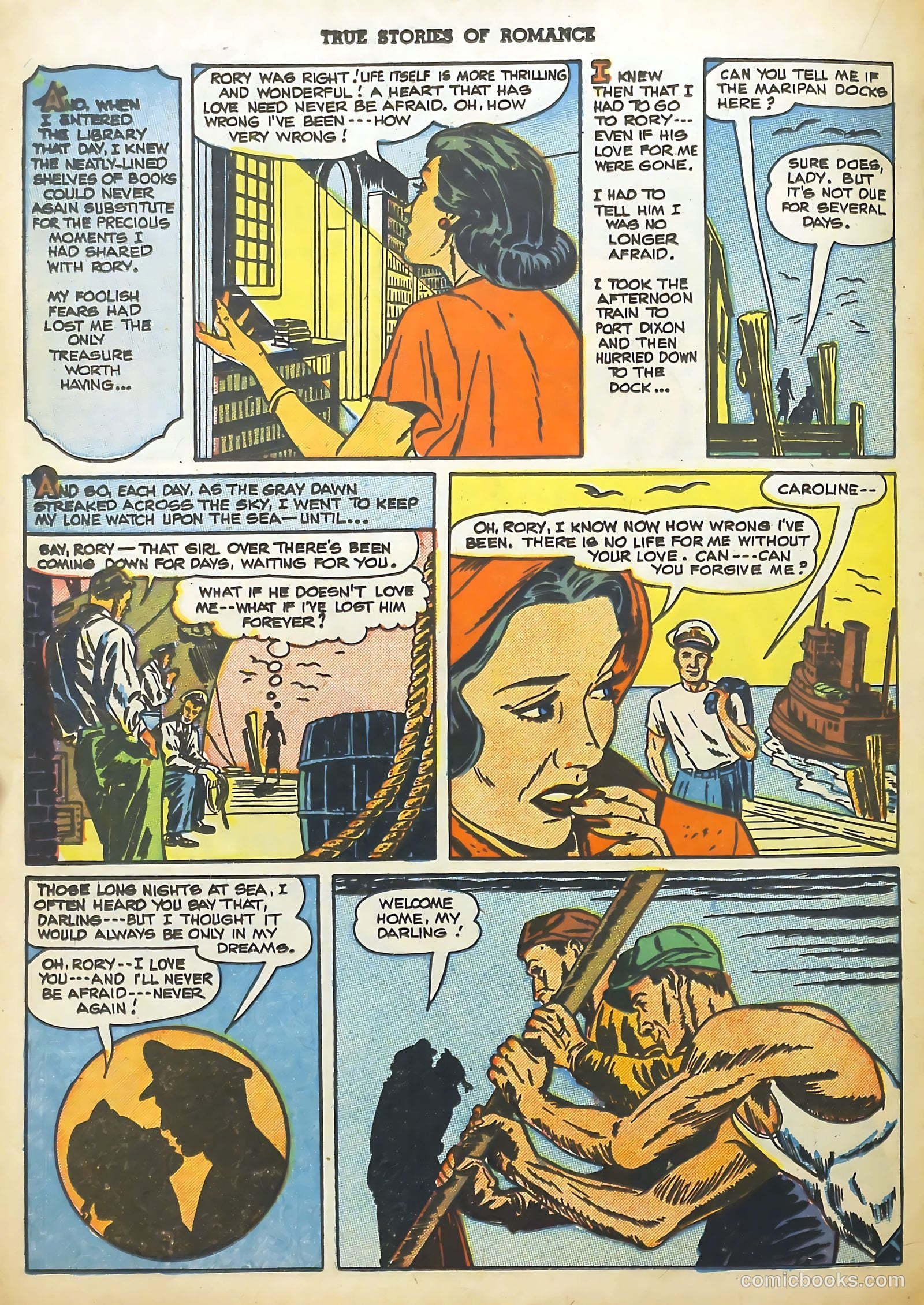 True Stories of Romance #3 (1950) — page 22 of 36