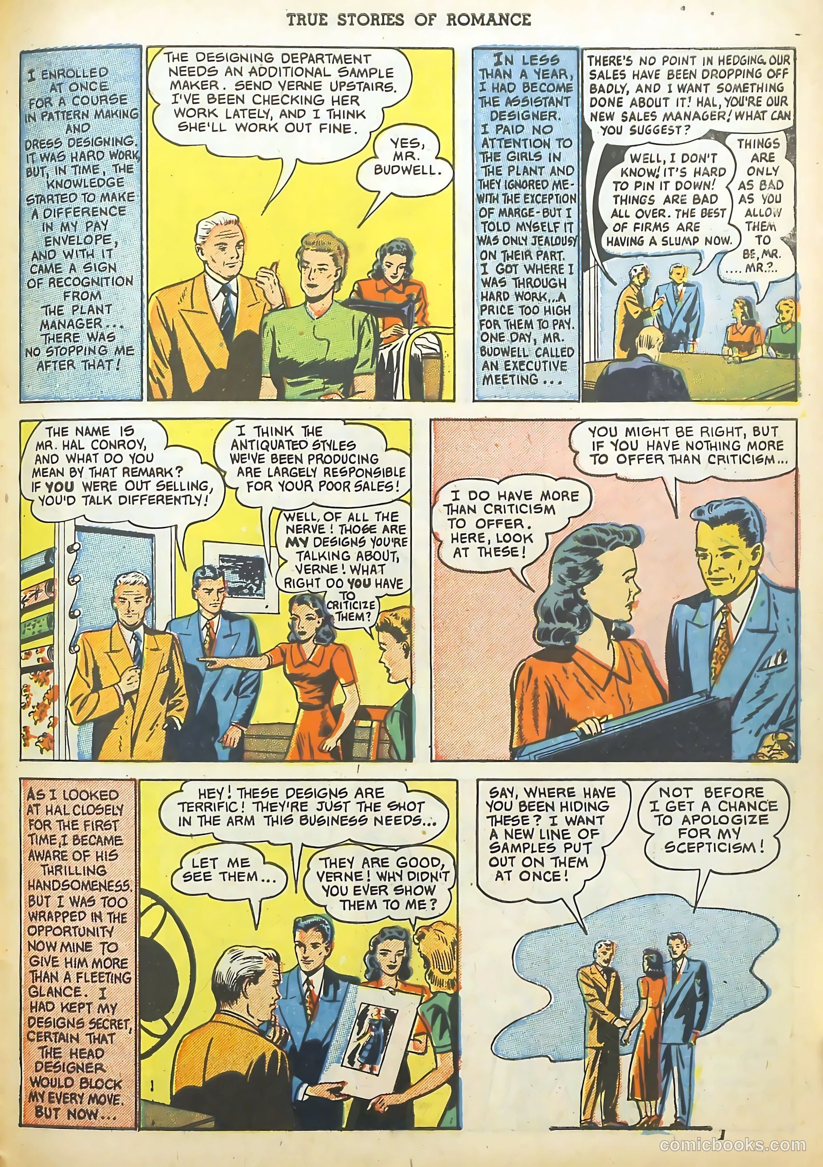 True Stories of Romance #3 (1950) — page 27 of 36