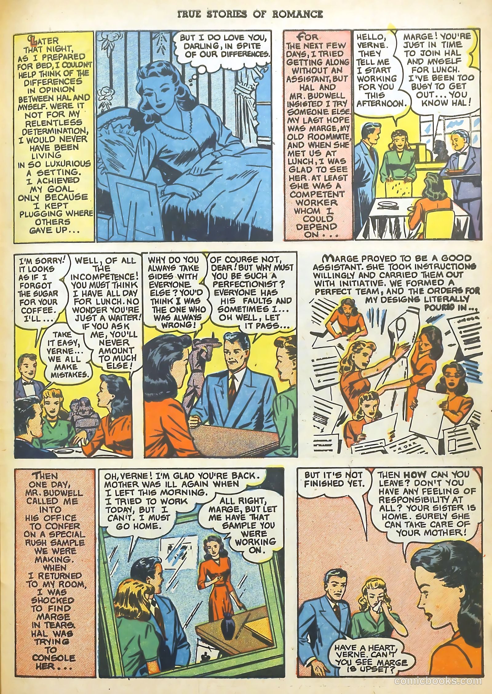 True Stories of Romance #3 (1950) — page 31 of 36