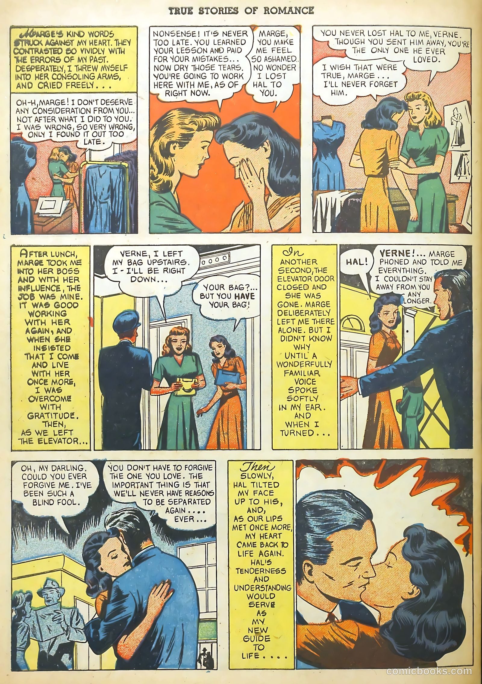 True Stories of Romance #3 (1950) — page 34 of 36