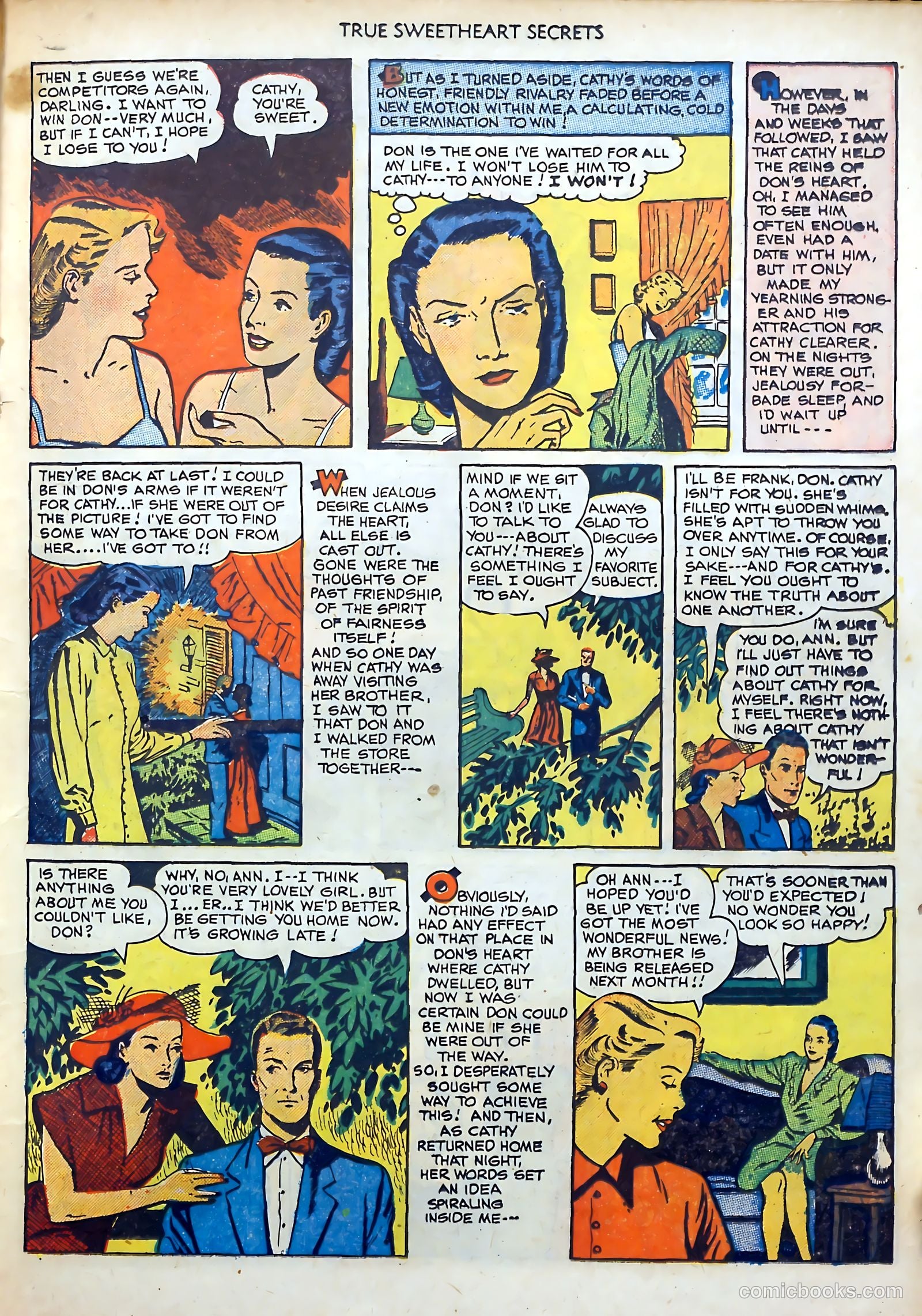 True Sweetheart Secrets #1 (1950) — page 19 of 36