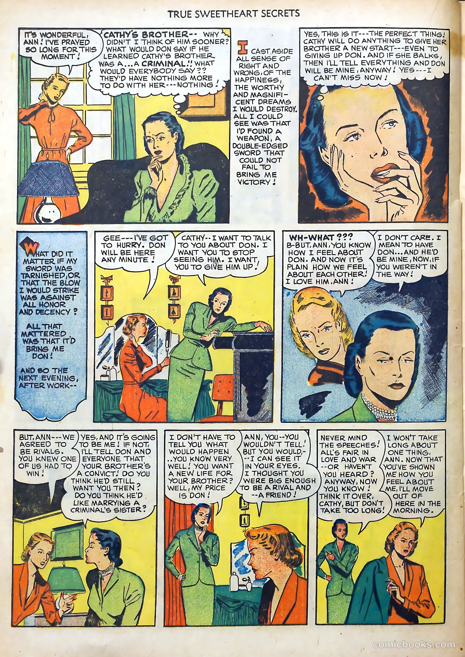 True Sweetheart Secrets #1 (1950) — page 20 of 36