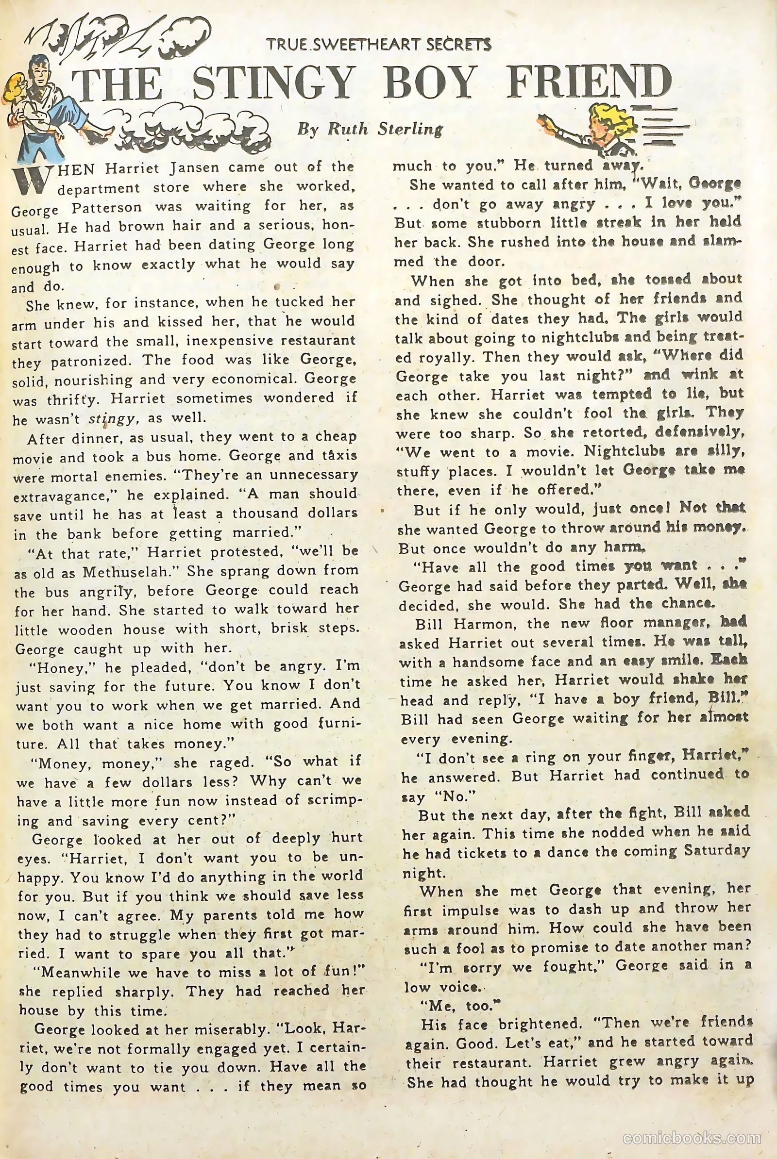 True Sweetheart Secrets #10 (1952) — page 23 of 36