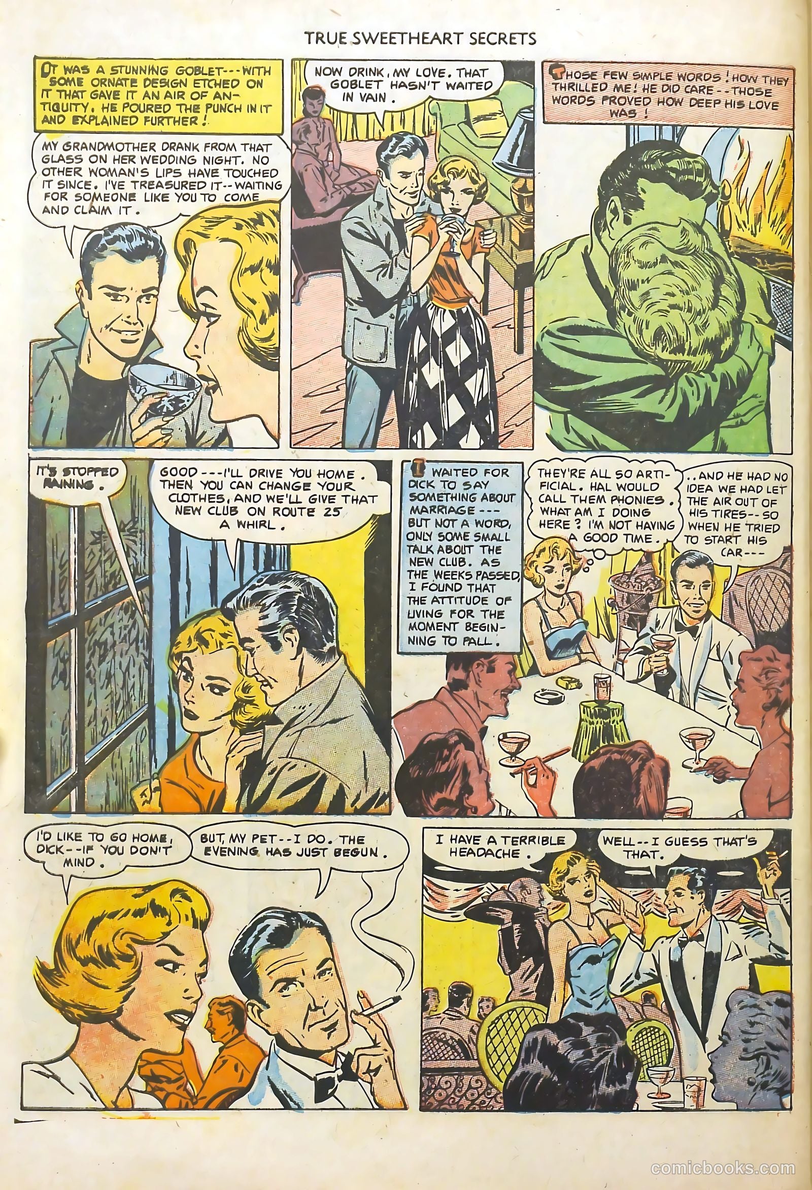 True Sweetheart Secrets #10 (1952) — page 30 of 36