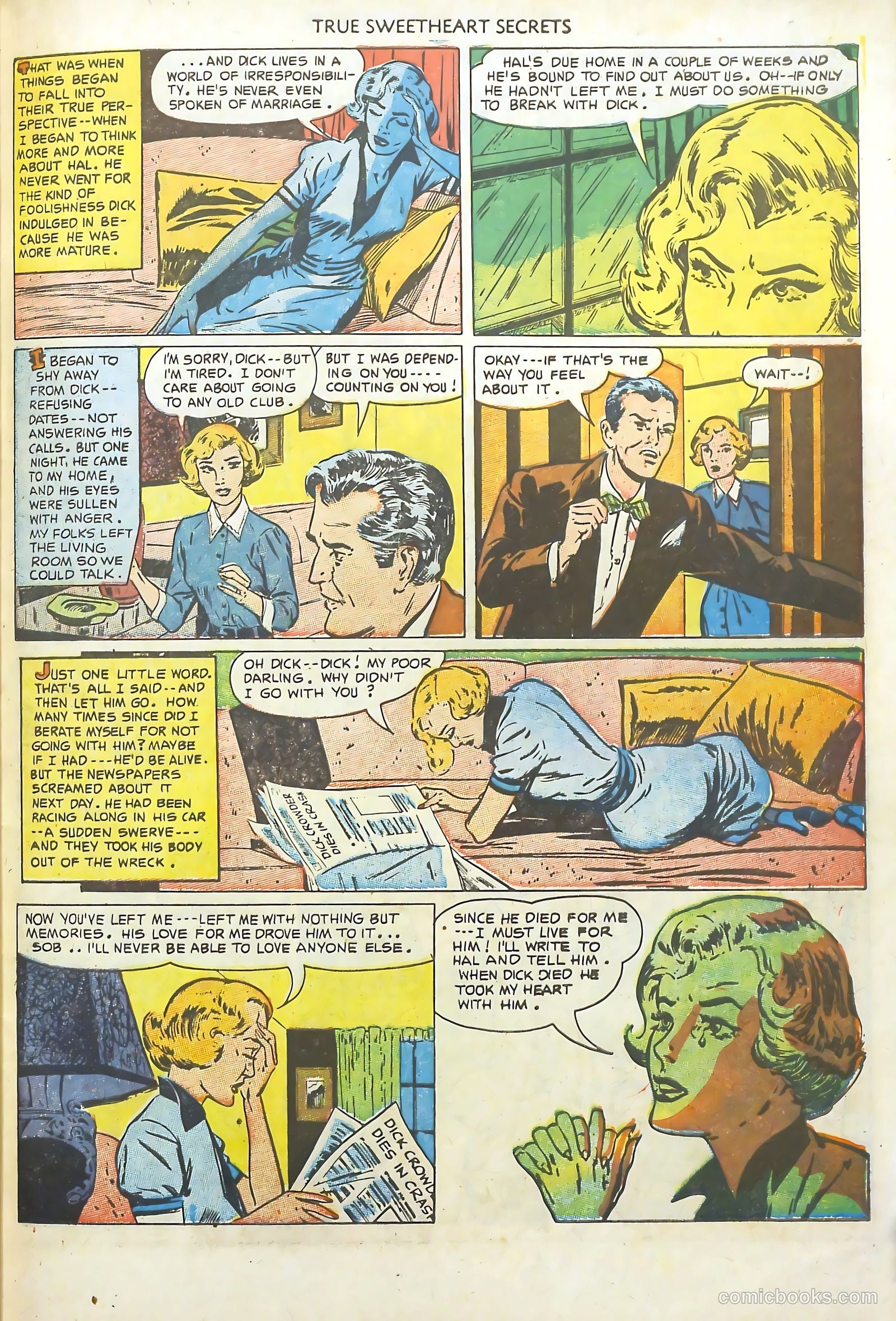 True Sweetheart Secrets #10 (1952) — page 31 of 36
