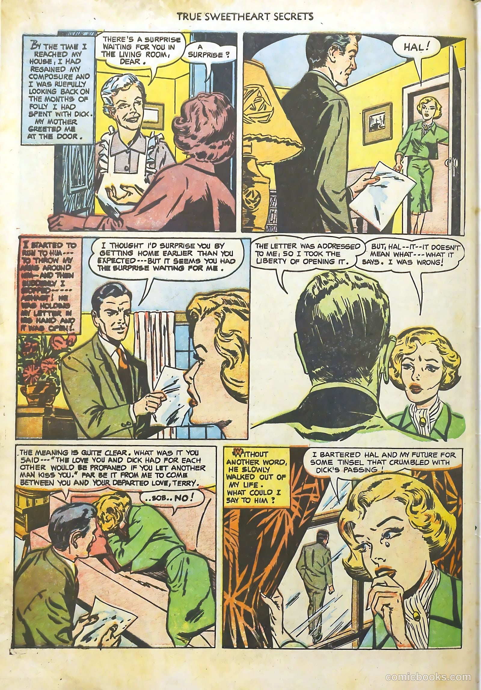 True Sweetheart Secrets #10 (1952) — page 34 of 36