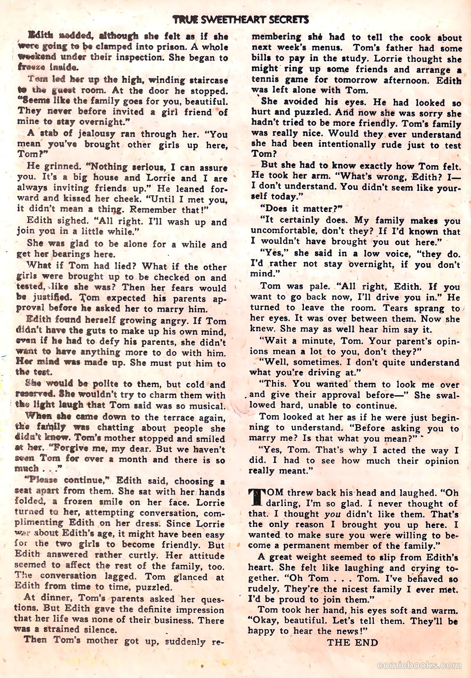 True Sweetheart Secrets #11 (1953) — page 24 of 36