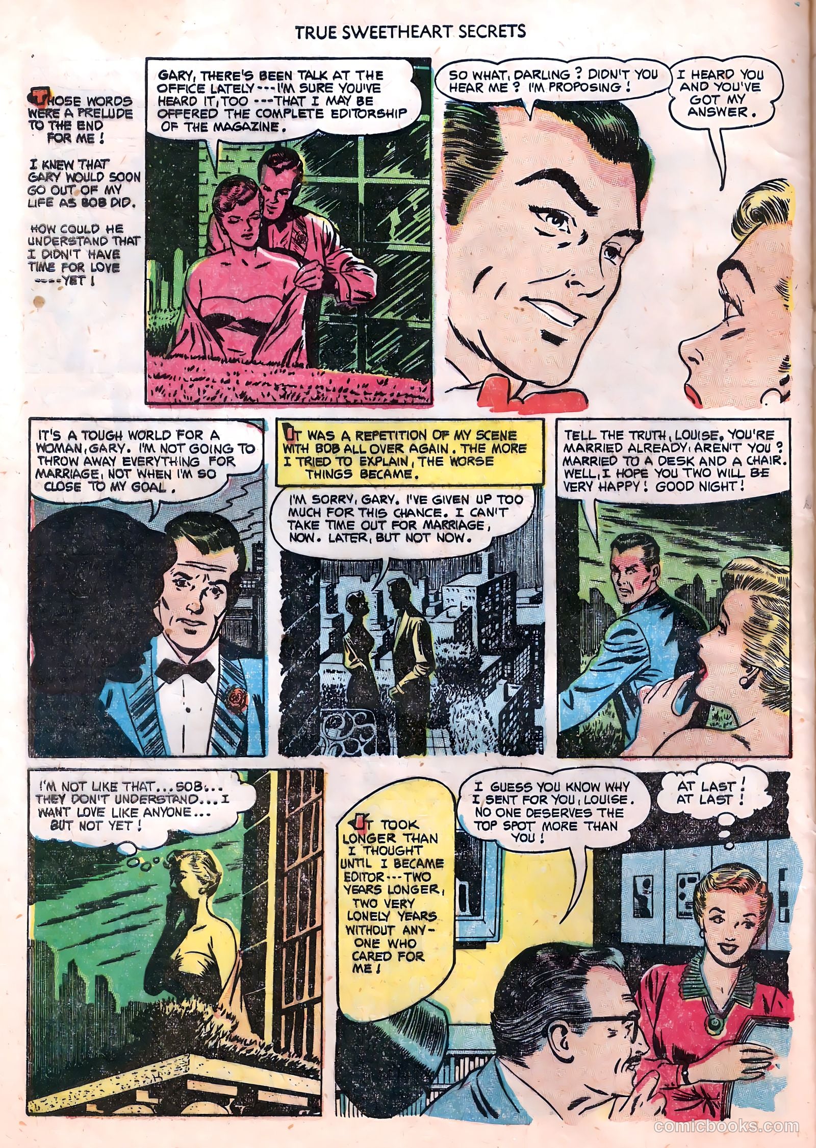 True Sweetheart Secrets #11 (1953) — page 32 of 36