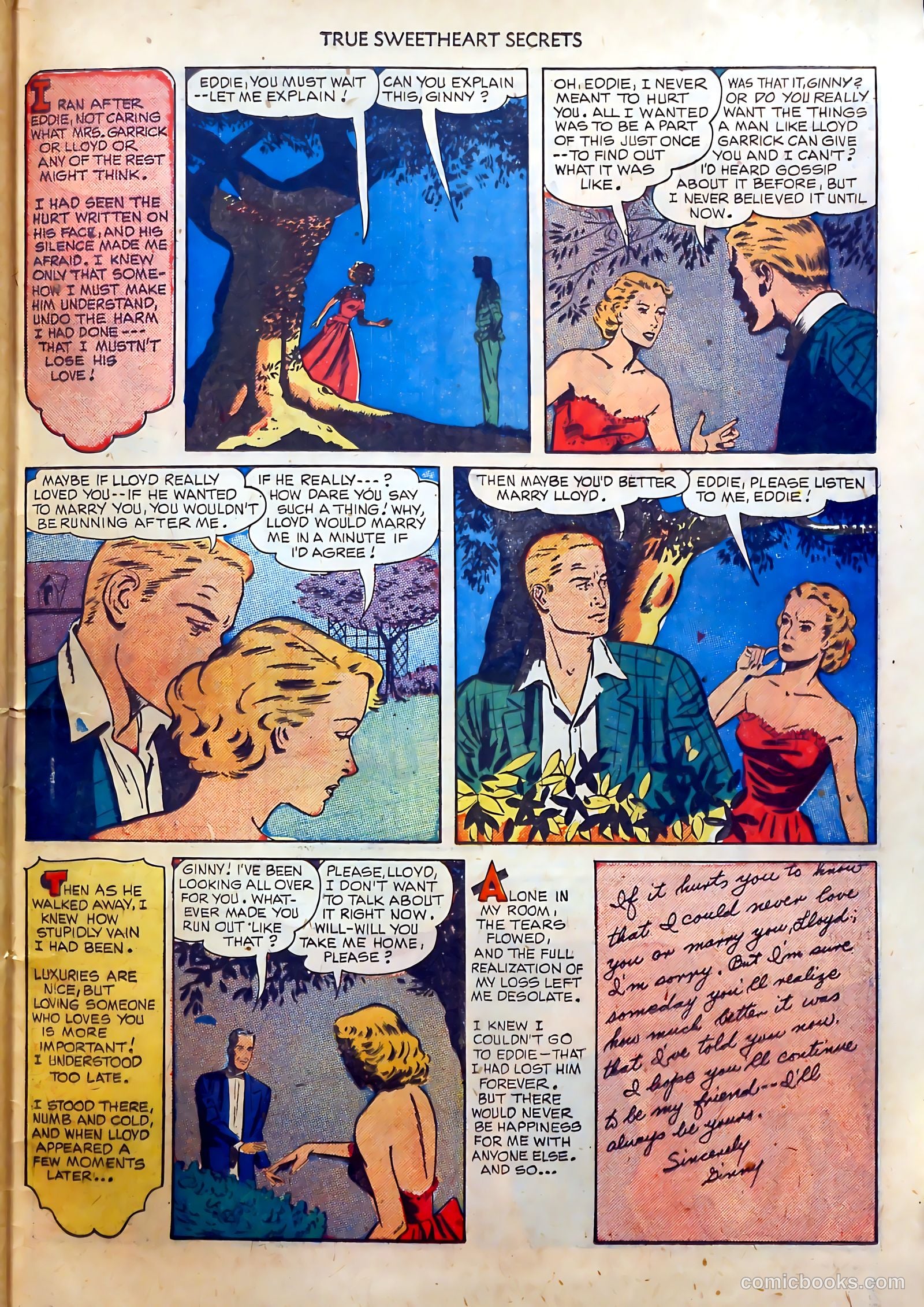 True Sweetheart Secrets #2 (1950) — page 33 of 36