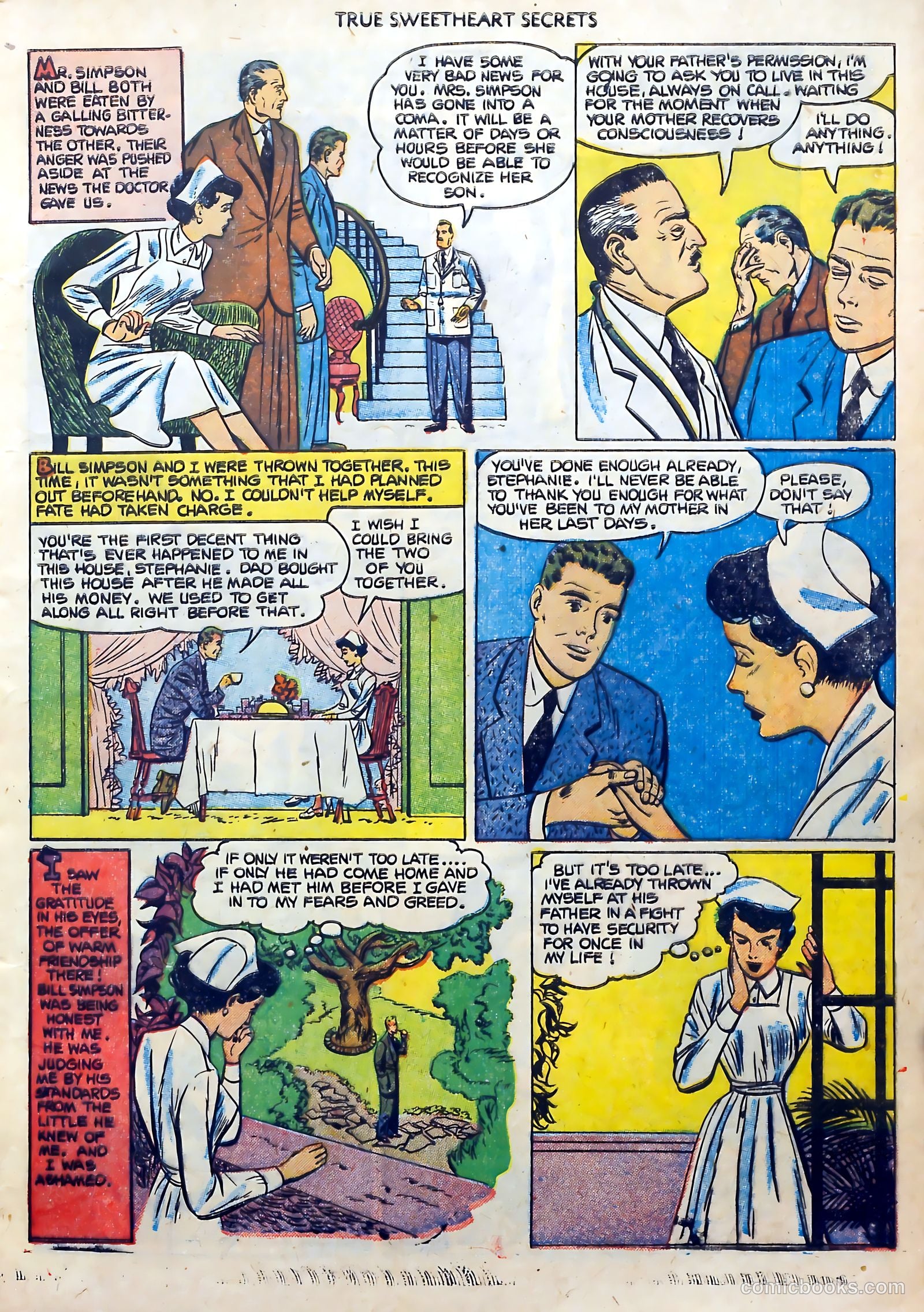True Sweetheart Secrets #6 (1952) — page 9 of 36