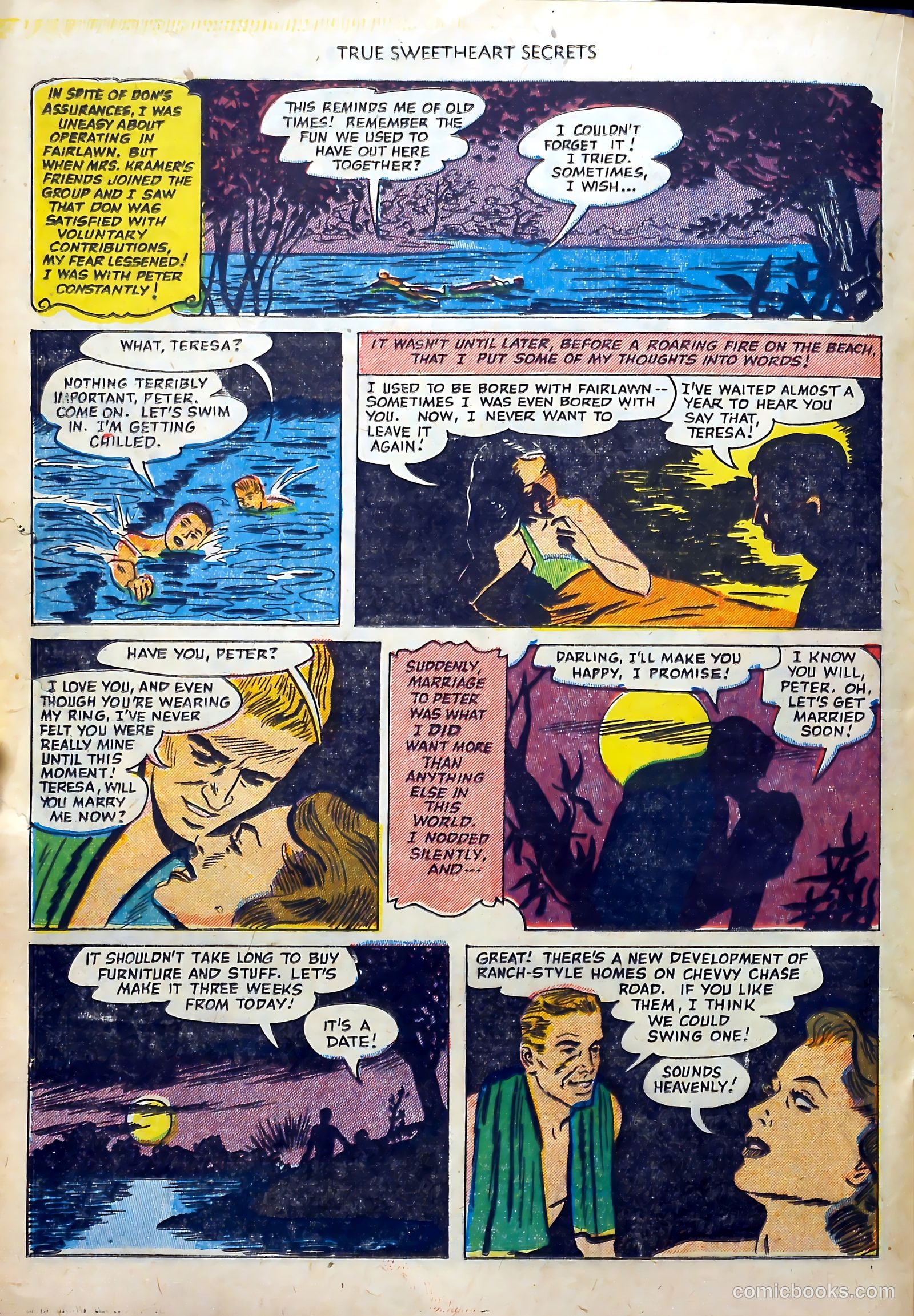 True Sweetheart Secrets #6 (1952) — page 20 of 36