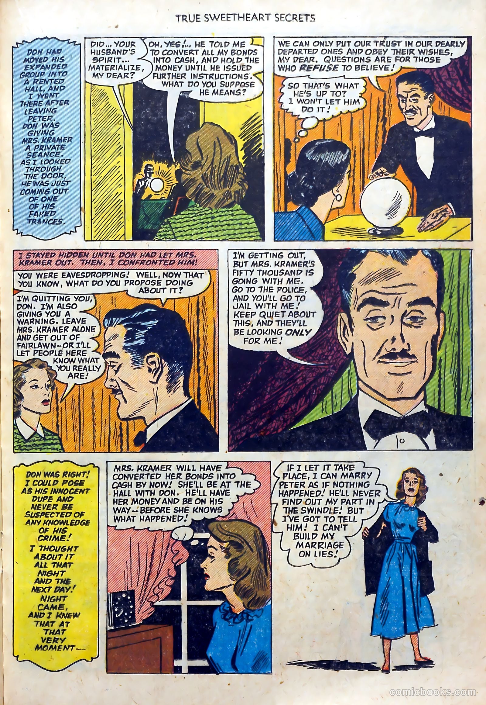 True Sweetheart Secrets #6 (1952) — page 21 of 36