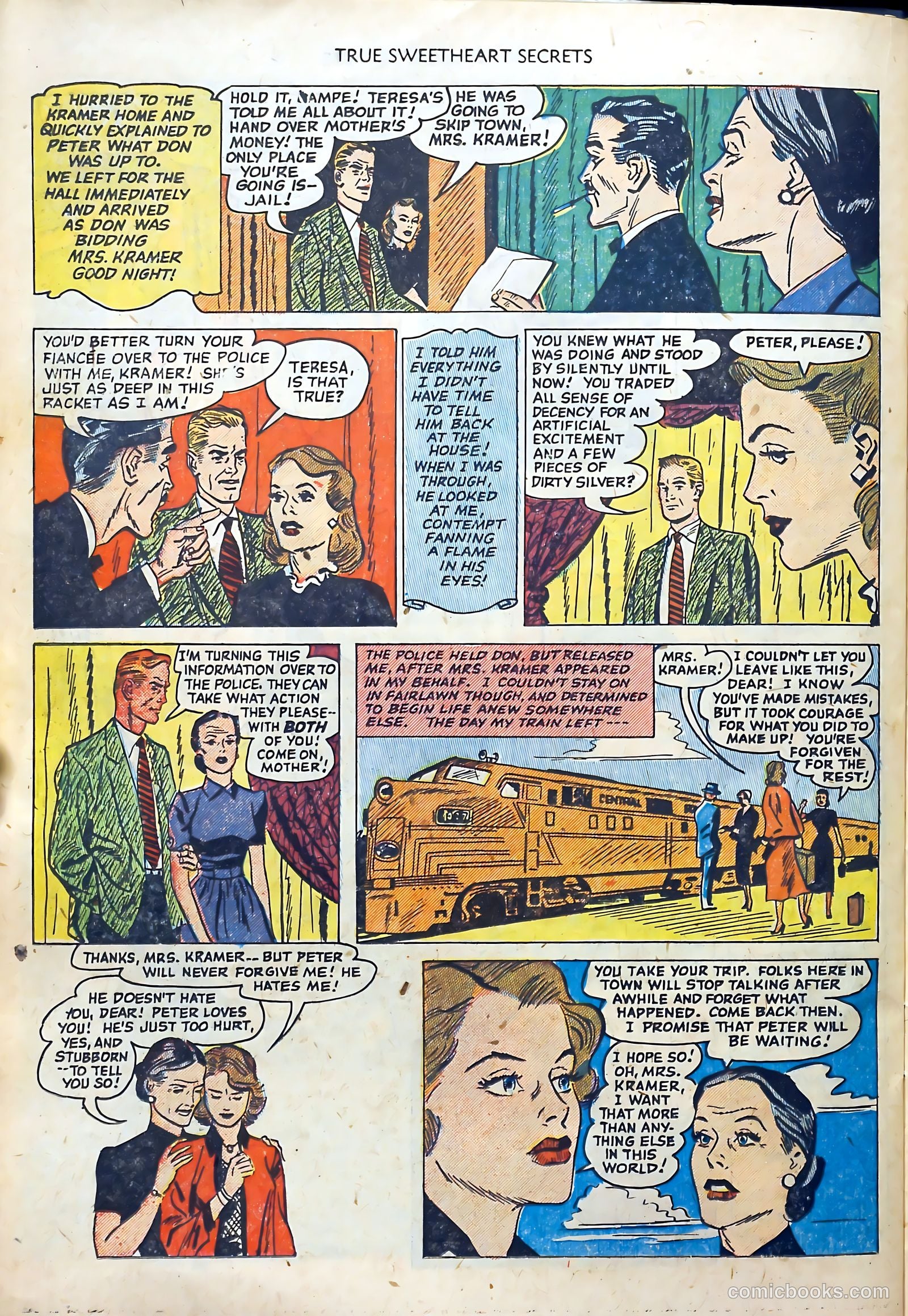 True Sweetheart Secrets #6 (1952) — page 22 of 36