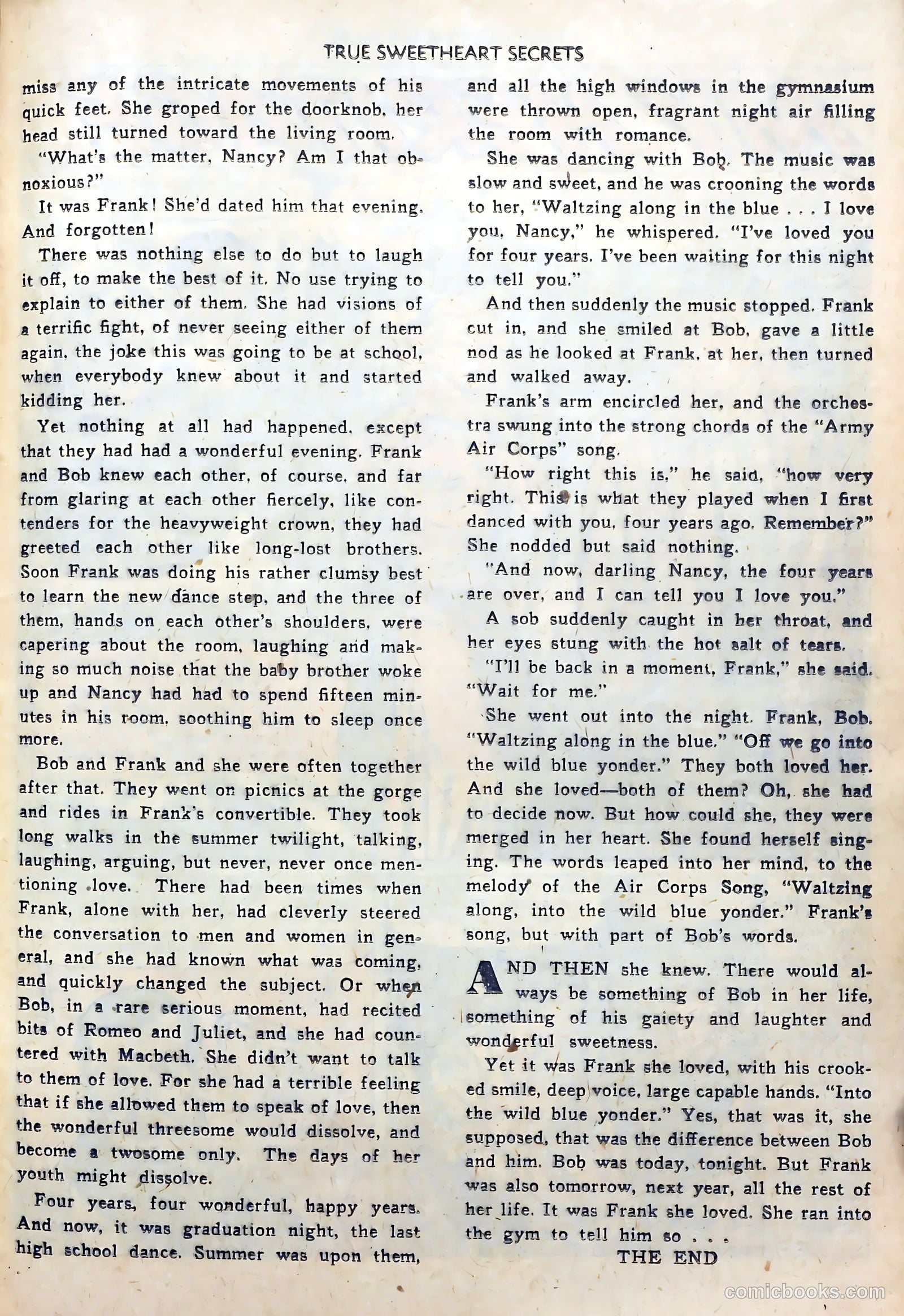 True Sweetheart Secrets #6 (1952) — page 25 of 36