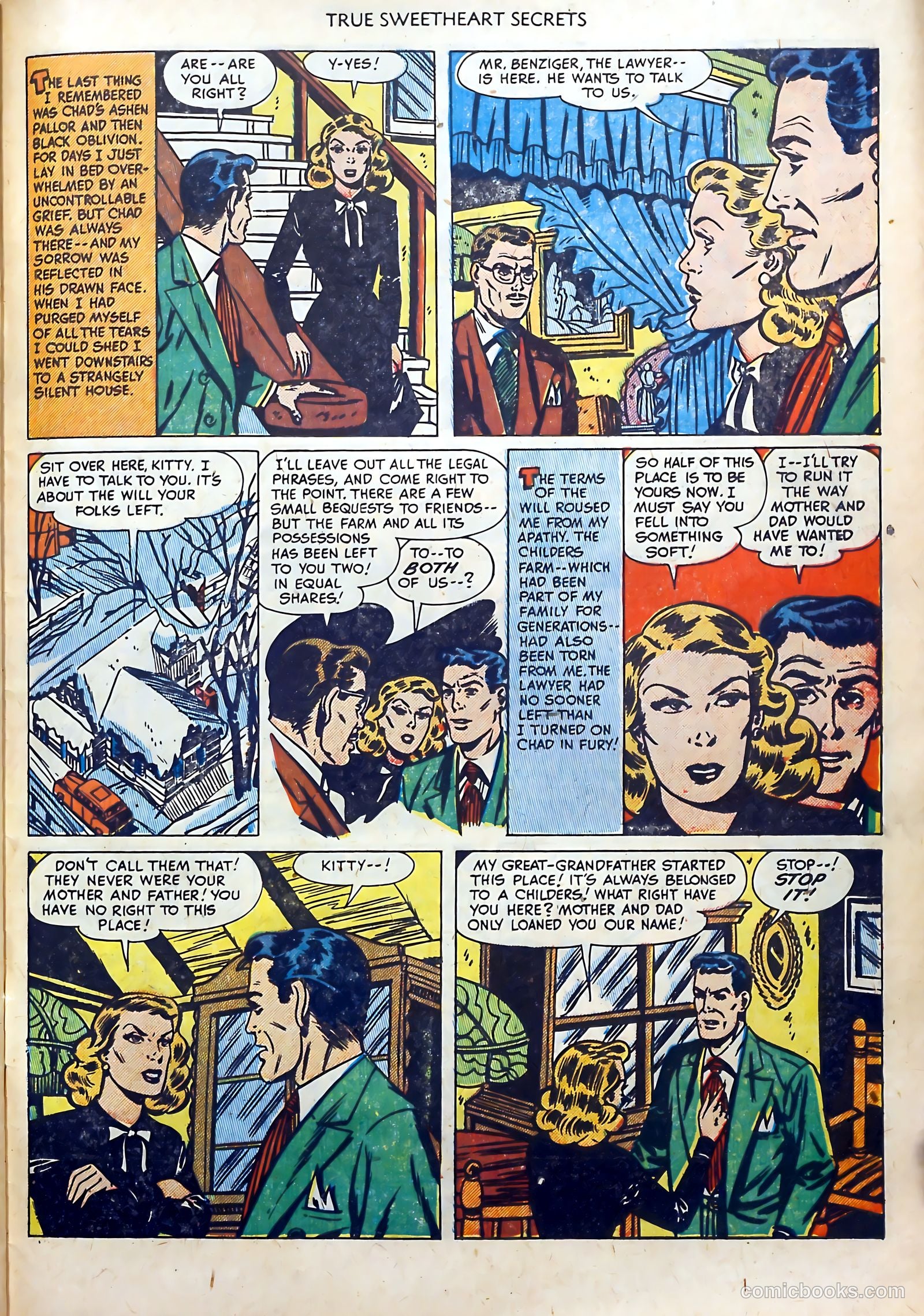 True Sweetheart Secrets #6 (1952) — page 31 of 36