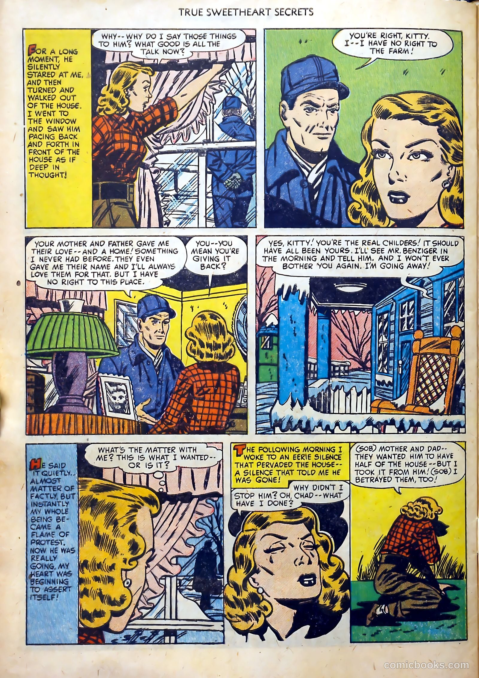 True Sweetheart Secrets #6 (1952) — page 32 of 36