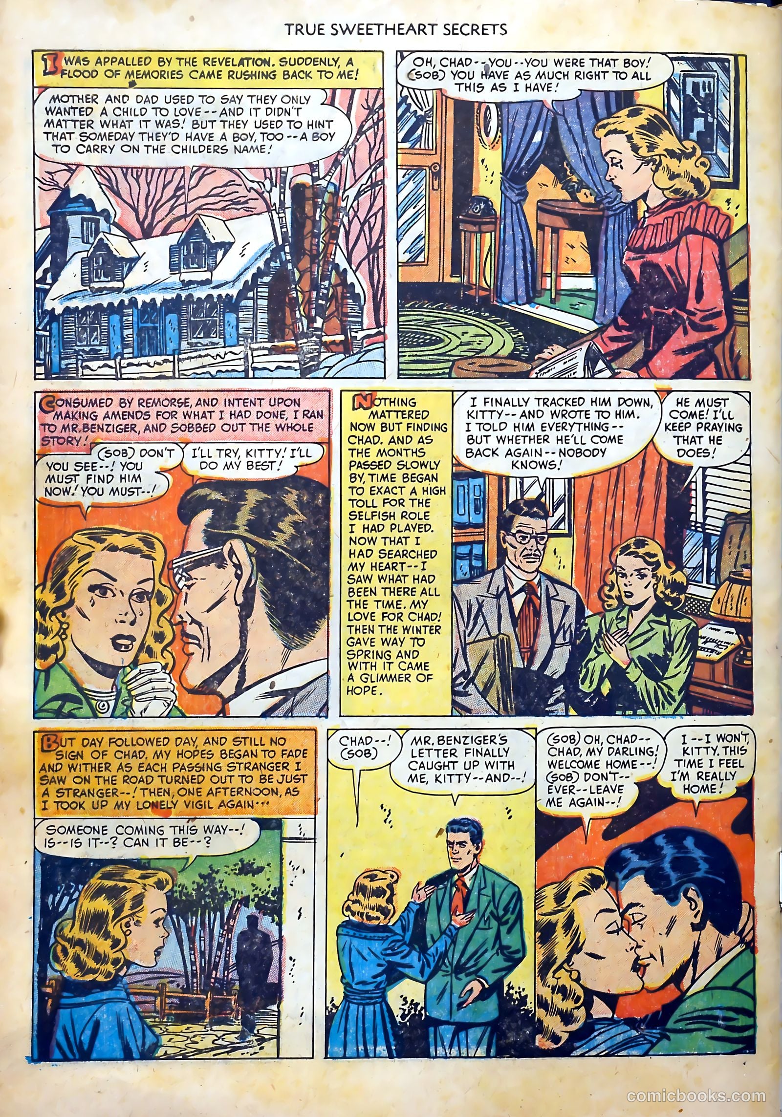 True Sweetheart Secrets #6 (1952) — page 34 of 36