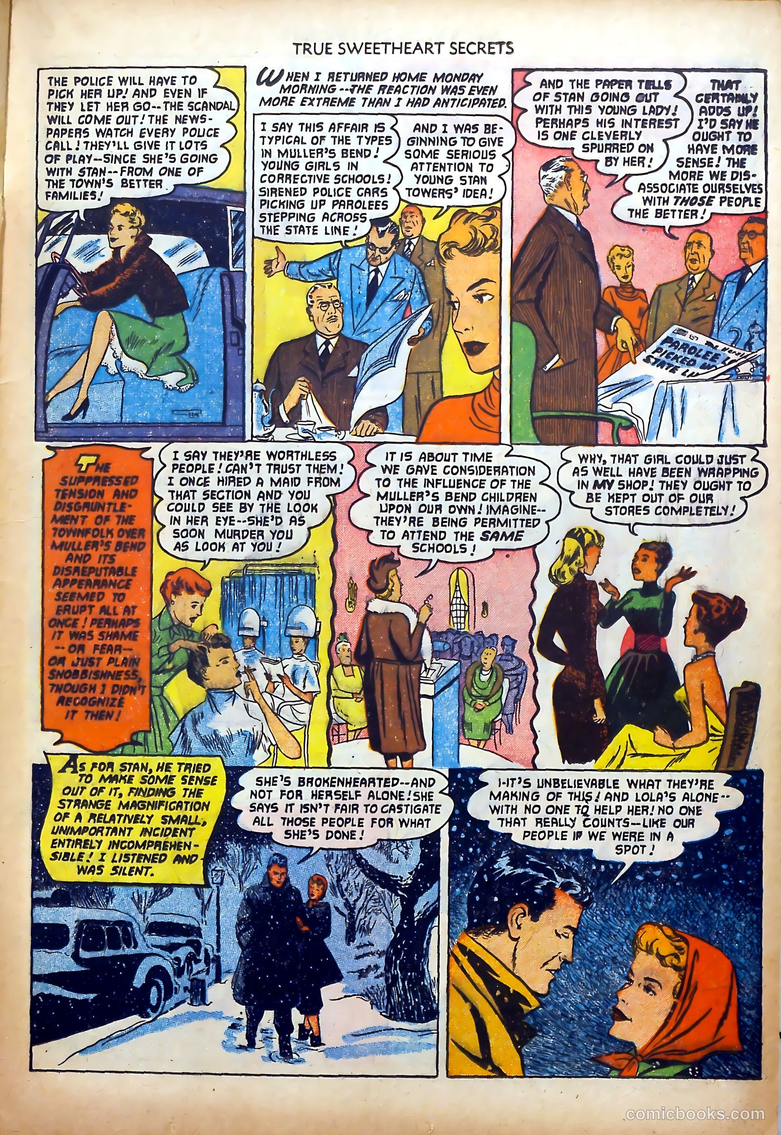 True Sweetheart Secrets #7 (1952) — page 21 of 36