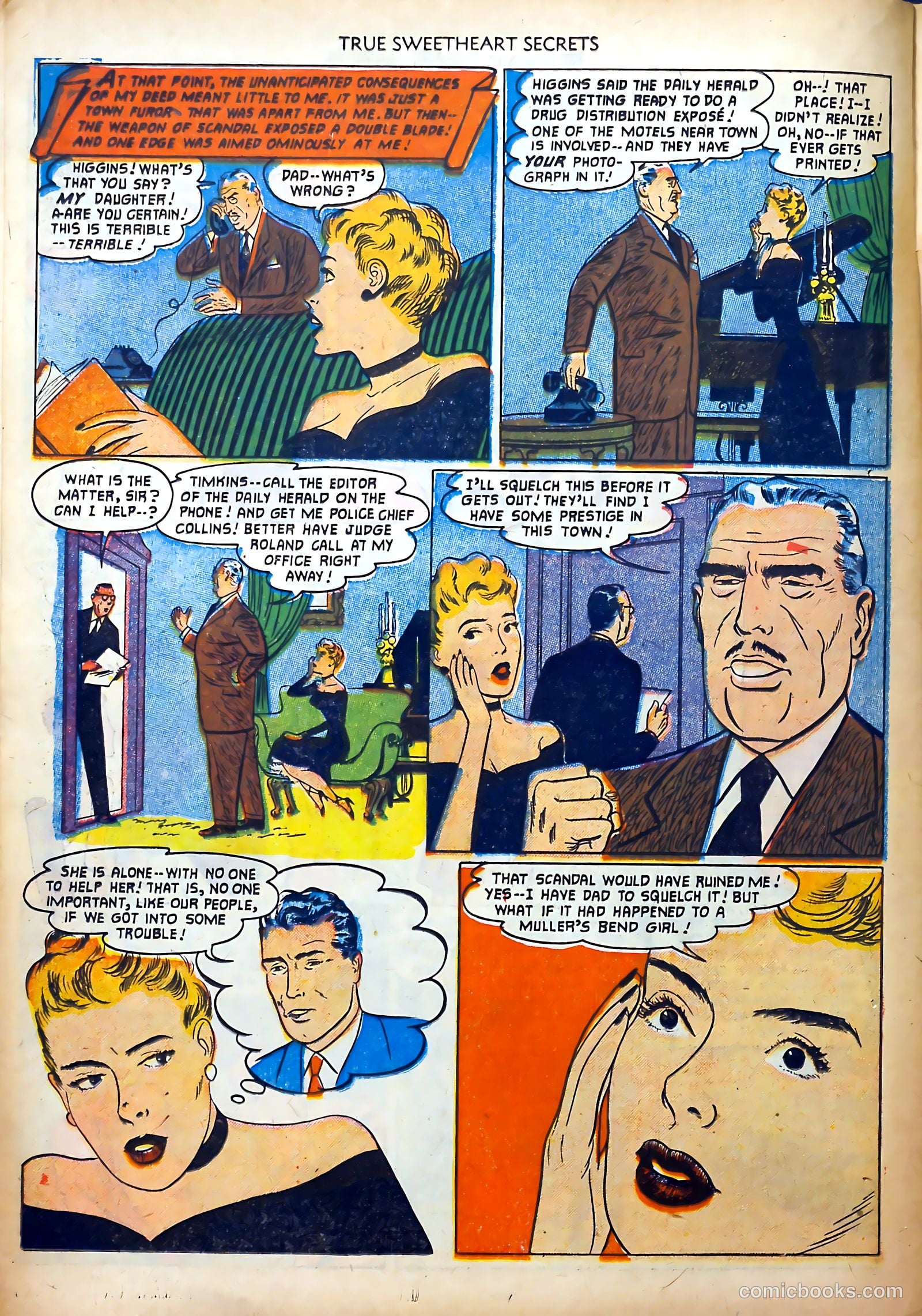 True Sweetheart Secrets #7 (1952) — page 22 of 36