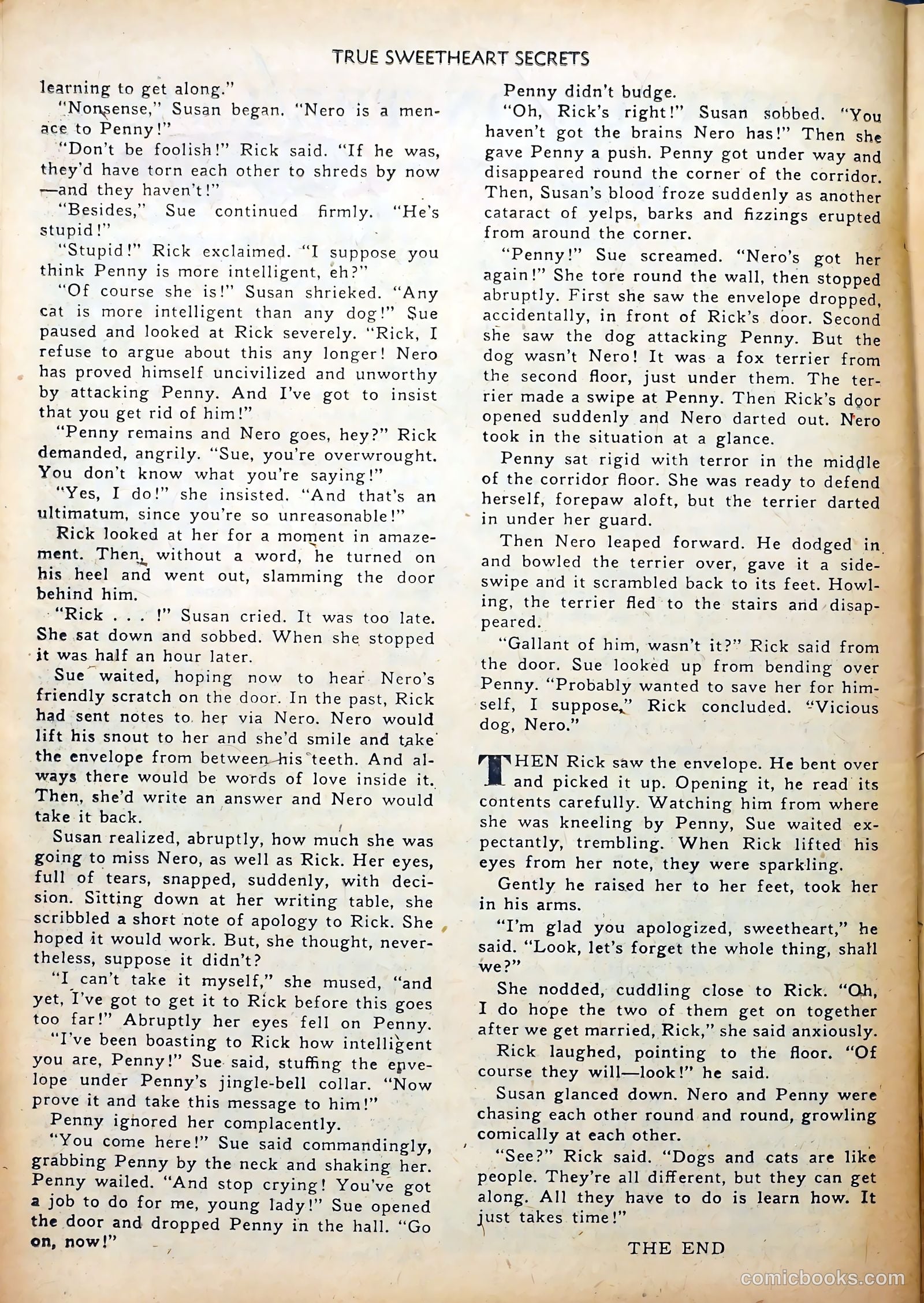 True Sweetheart Secrets #7 (1952) — page 26 of 36