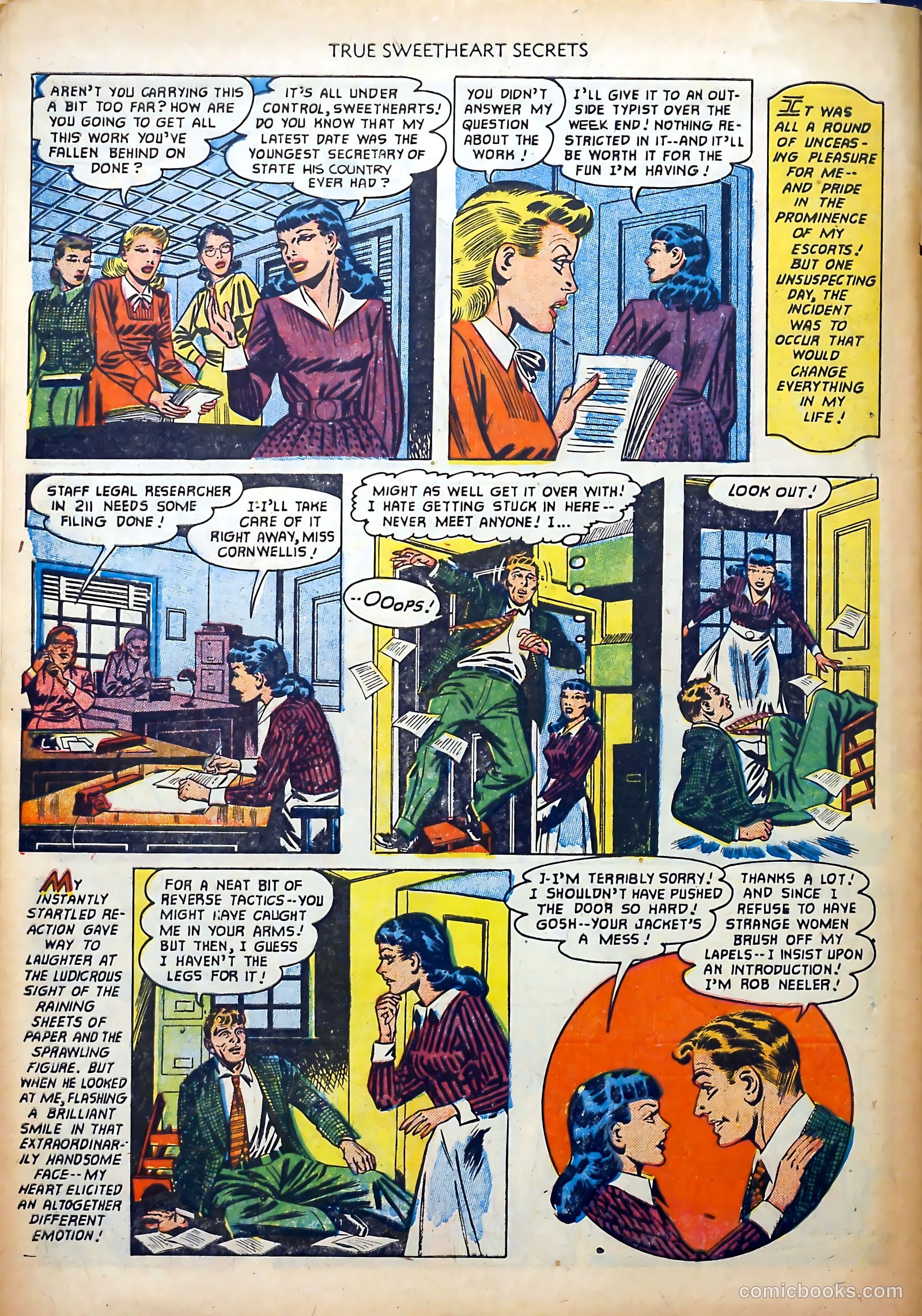 True Sweetheart Secrets #7 (1952) — page 30 of 36
