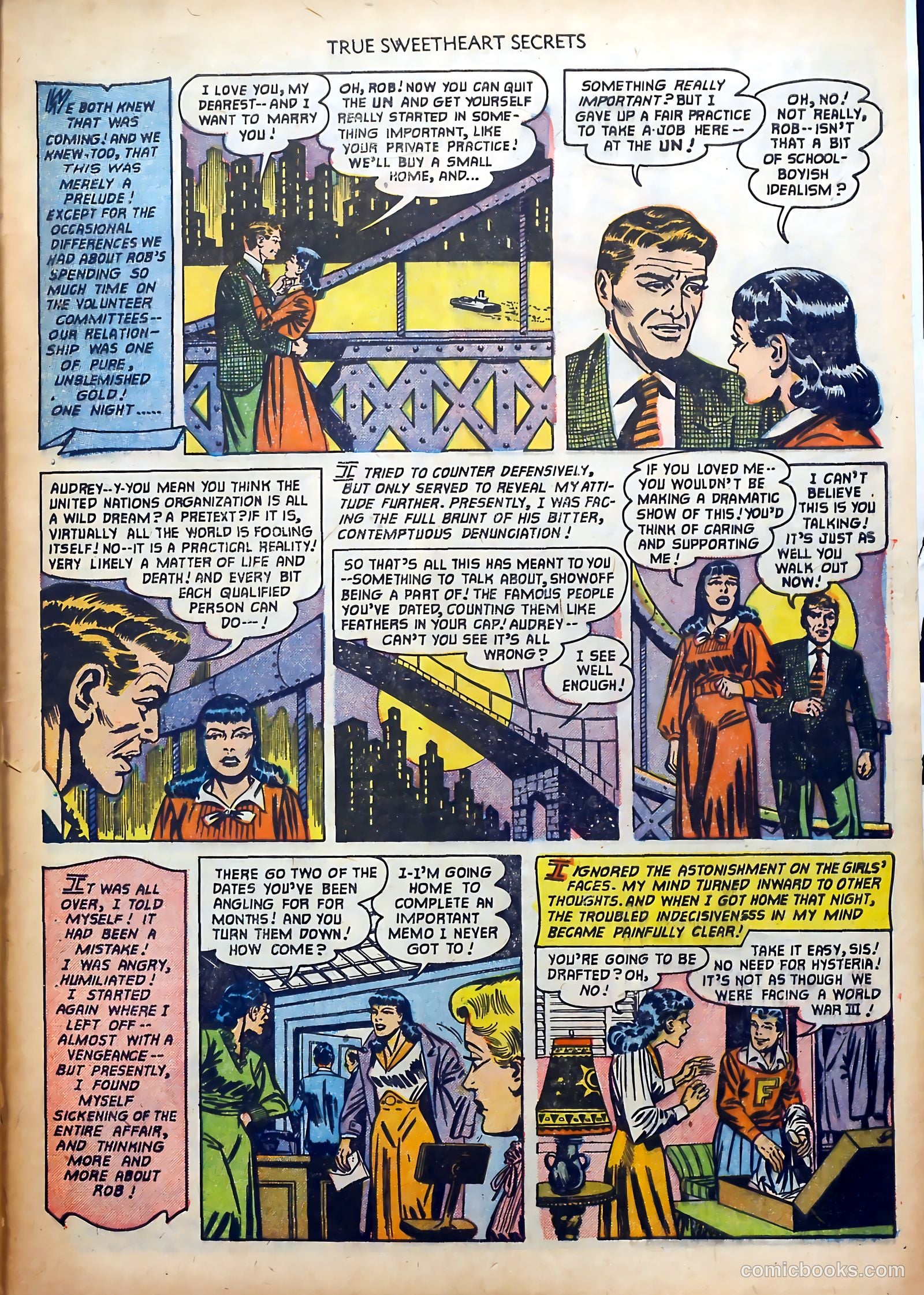 True Sweetheart Secrets #7 (1952) — page 33 of 36