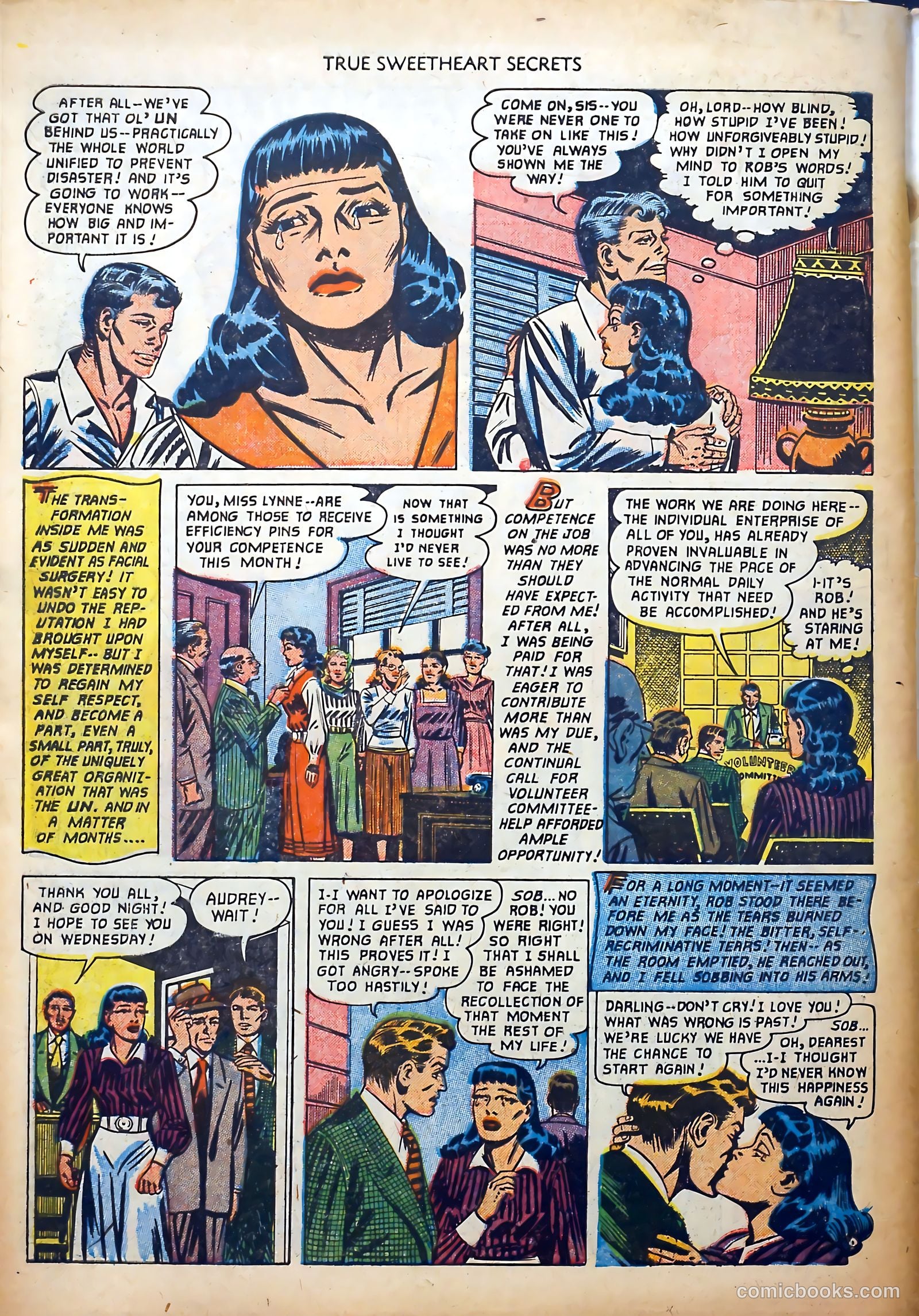 True Sweetheart Secrets #7 (1952) — page 34 of 36