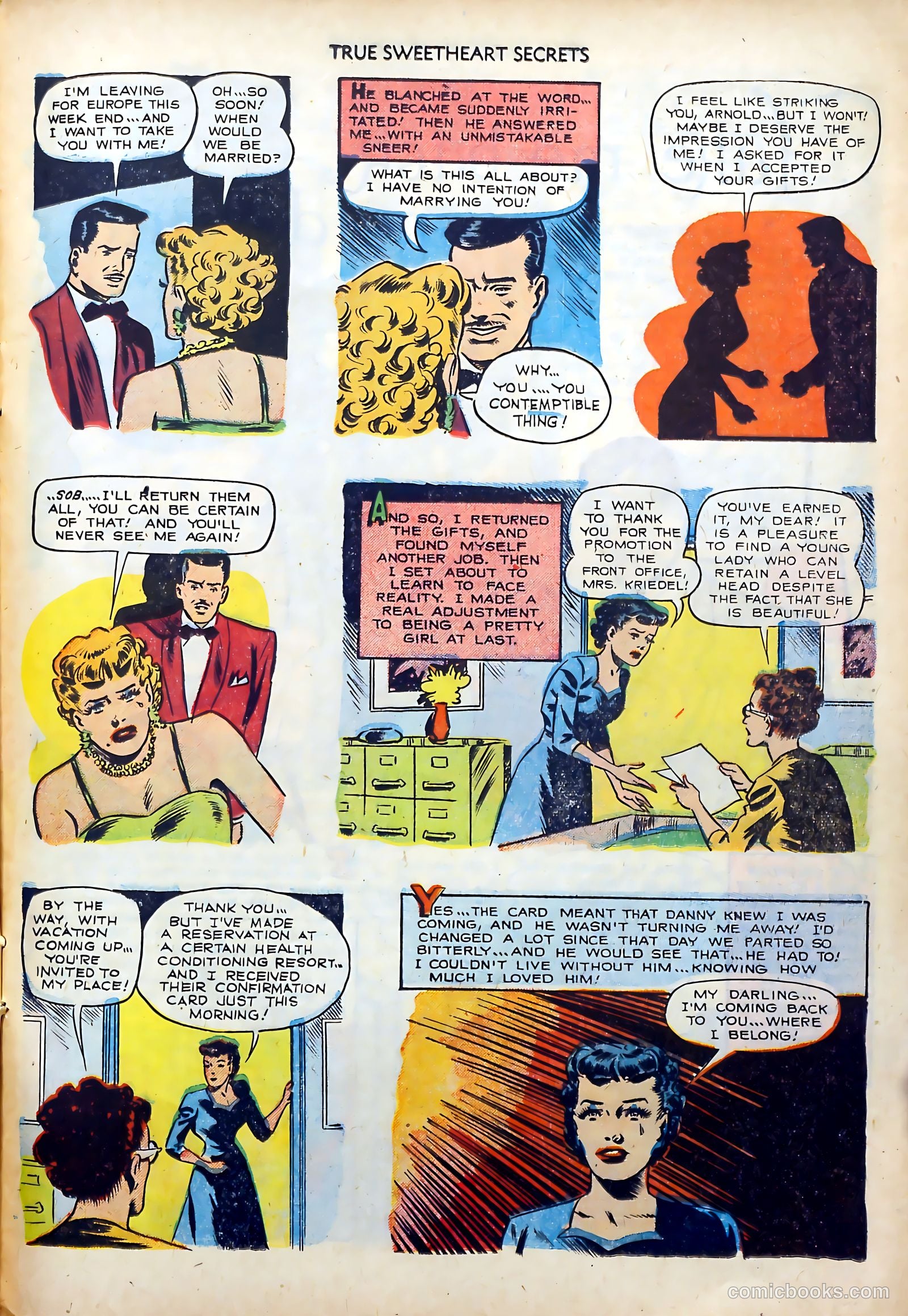 True Sweetheart Secrets #8 (1952) — page 13 of 36