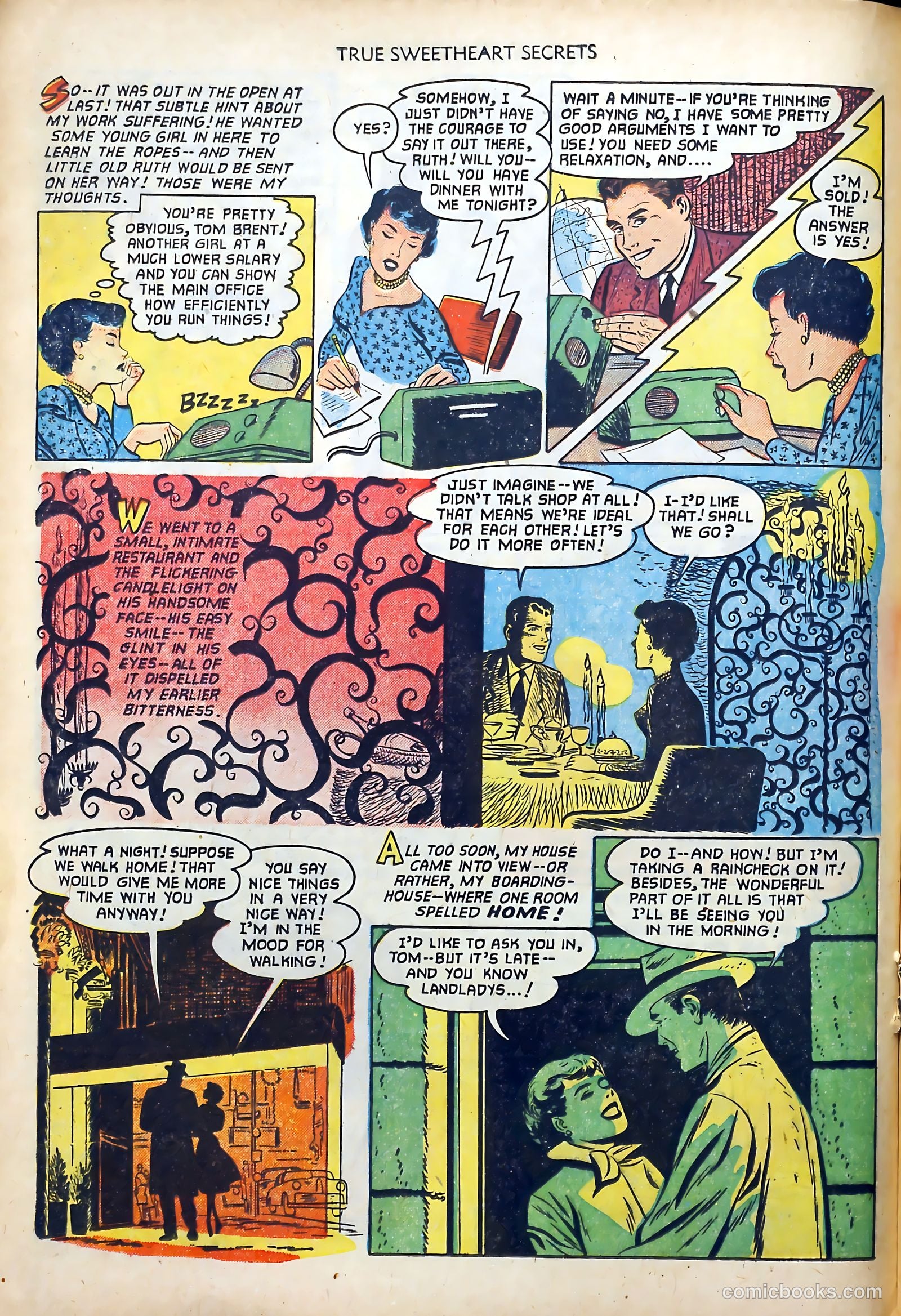 True Sweetheart Secrets #8 (1952) — page 16 of 36