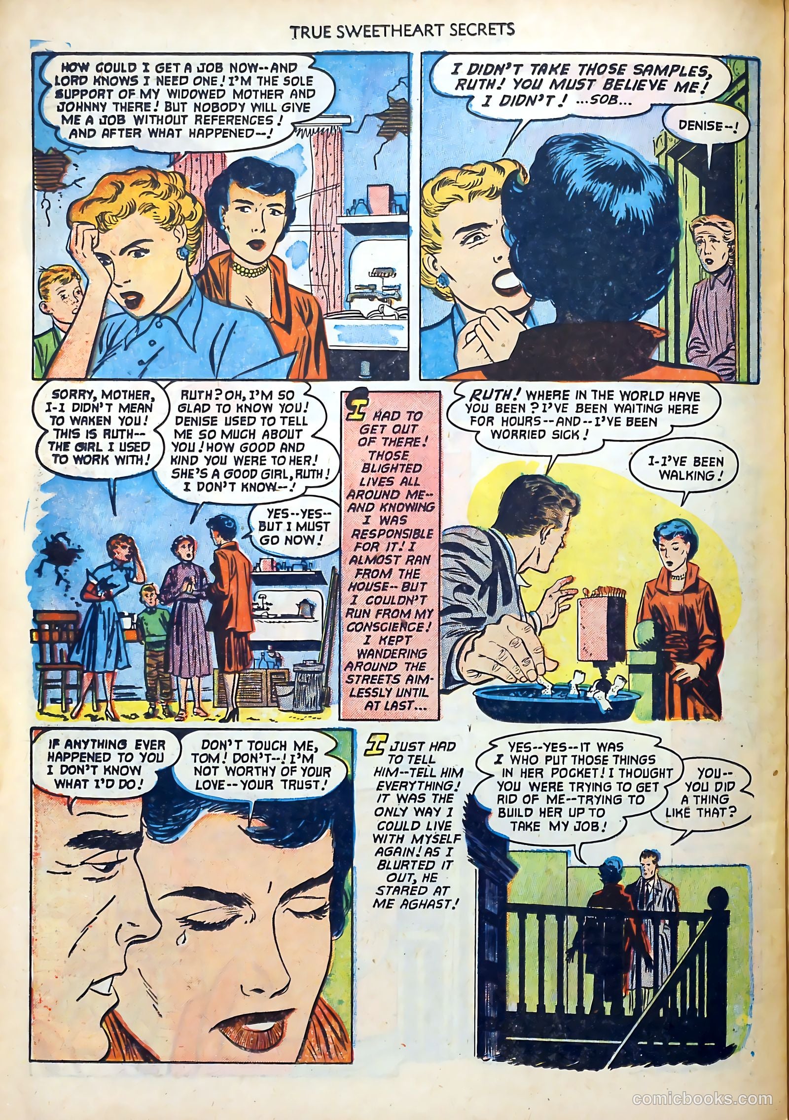 True Sweetheart Secrets #8 (1952) — page 22 of 36